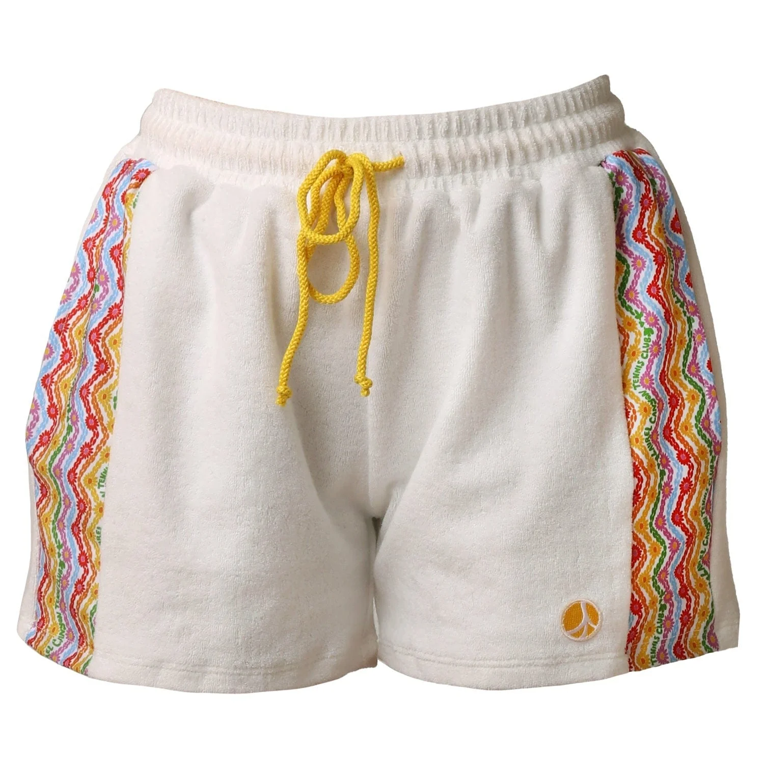 1972 Unisexy Tennis Shorts in White Terrycloth - Image 5