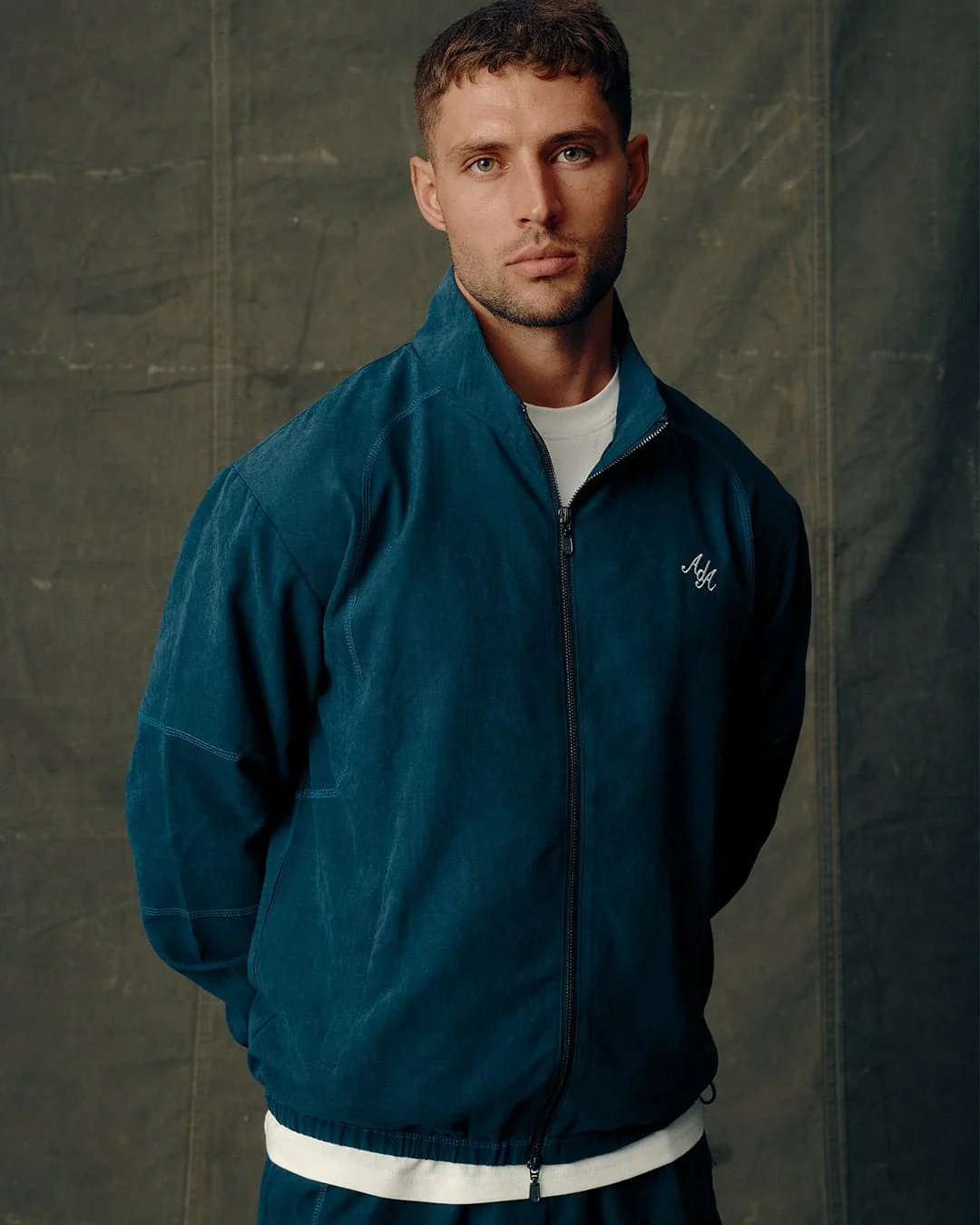 Contrast Stitch Track Jacket | Navy - Image 4