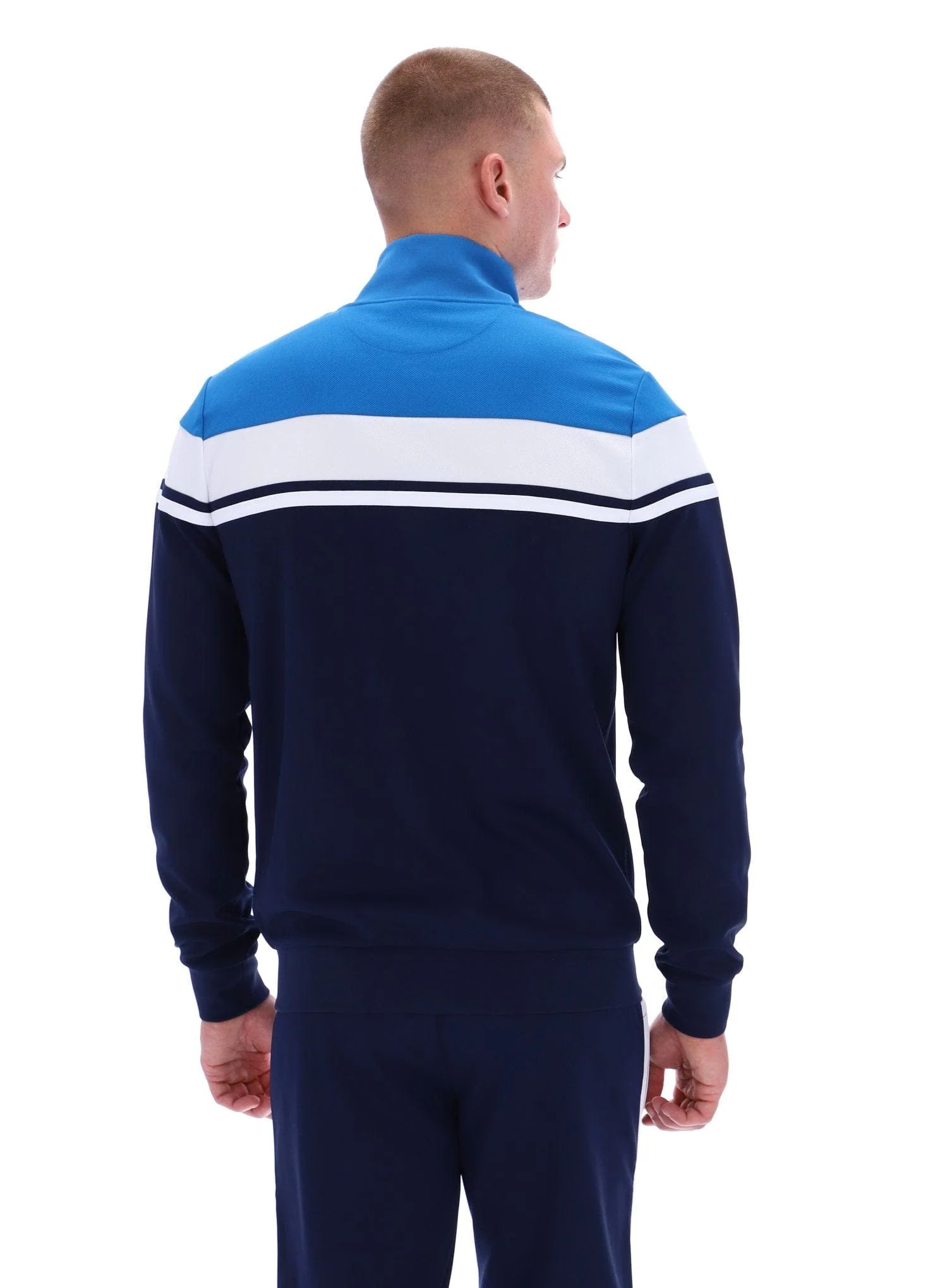 Damarindo Track Top in Directorie Blue/White/Martime Blue - Image 4