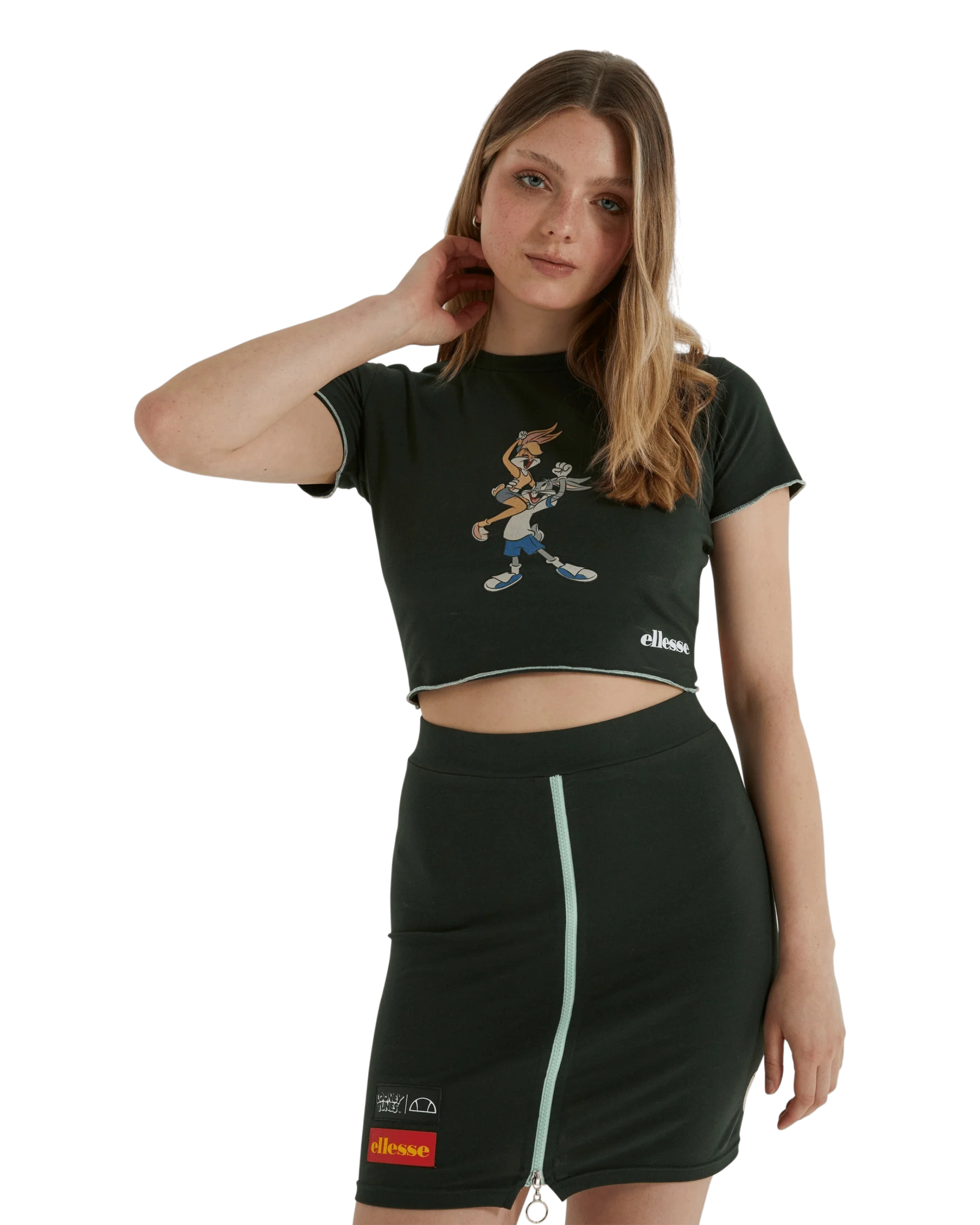 Buglooni Looney Tunes Skirt in Green - Image 2