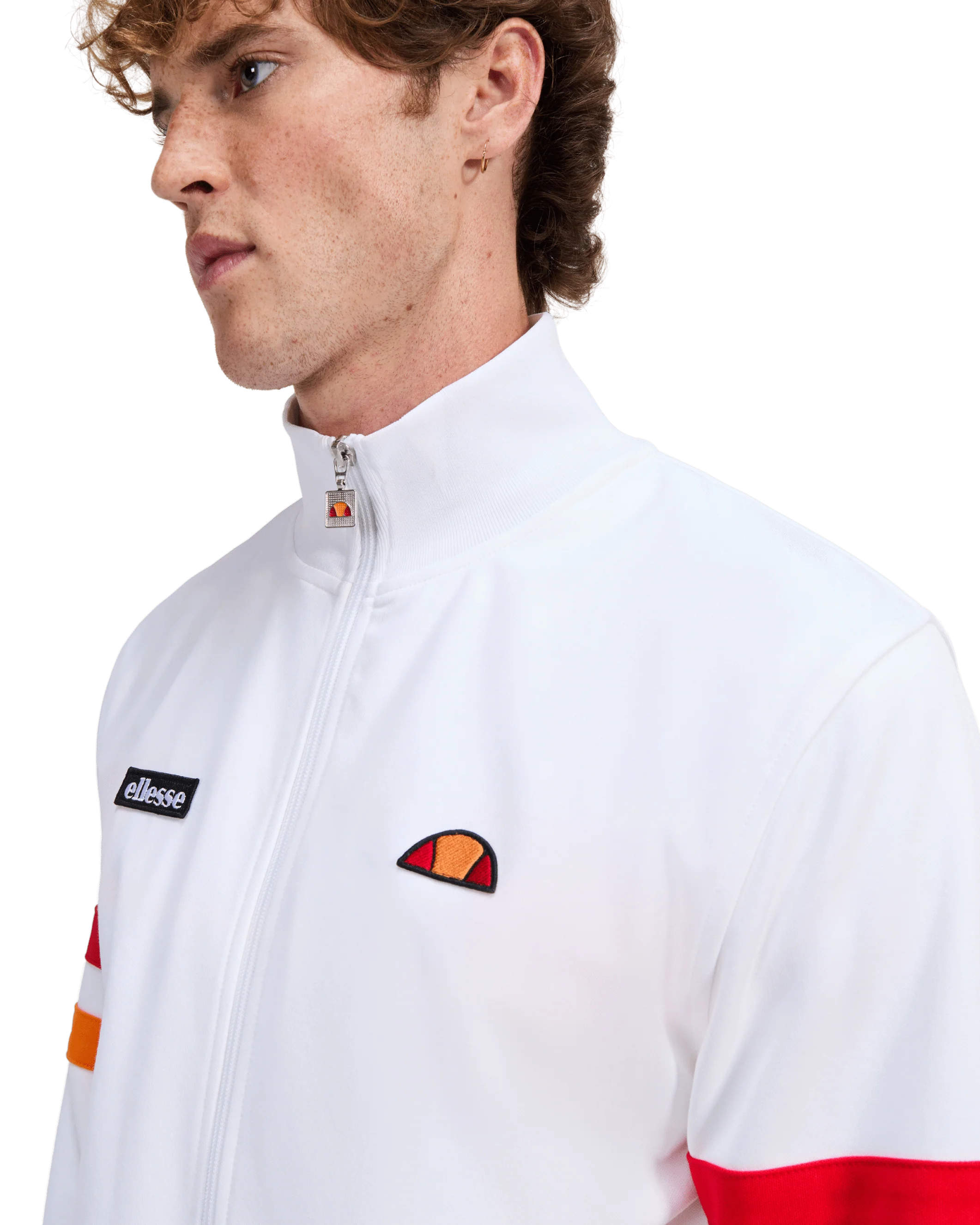 Palminteri Track Top in White - Image 3