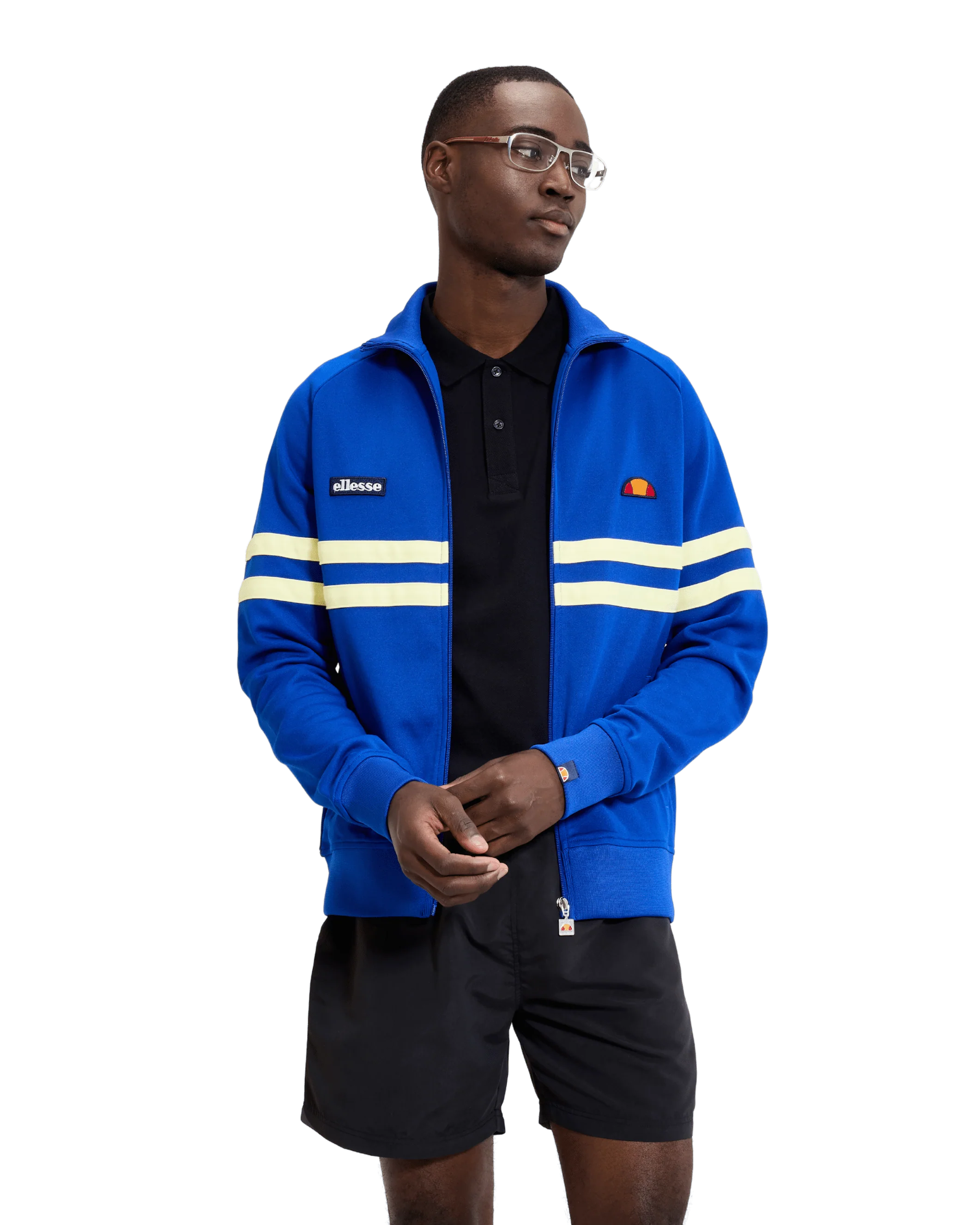 Rimini Track Top in Blue/Yellow - Image 2