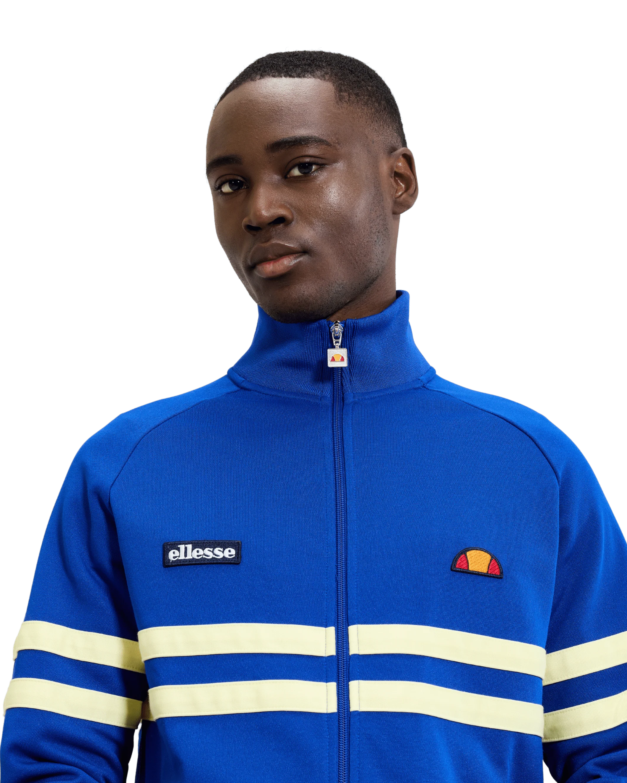 Rimini Track Top in Blue/Yellow - Image 3