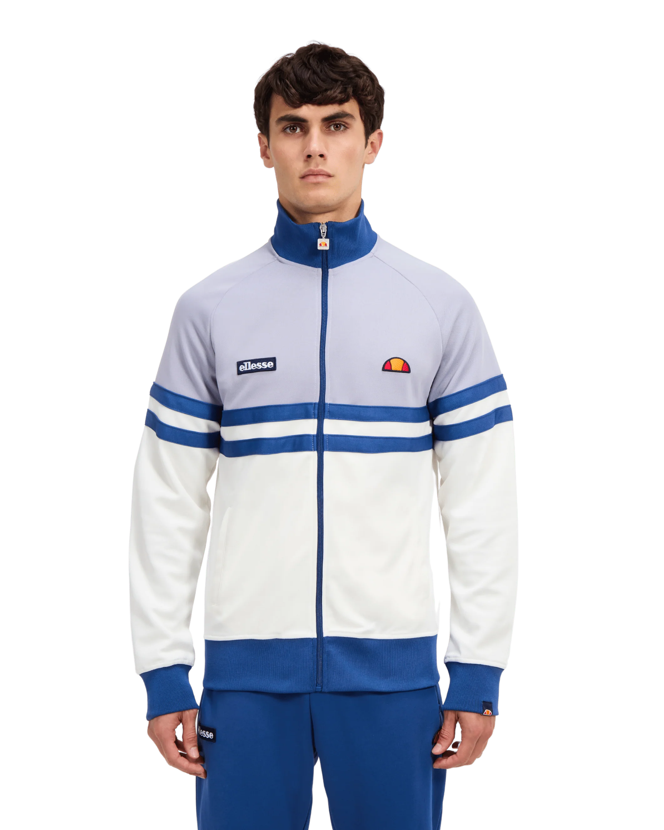 Rimini Track Top in Lavender/Off White - Image 2