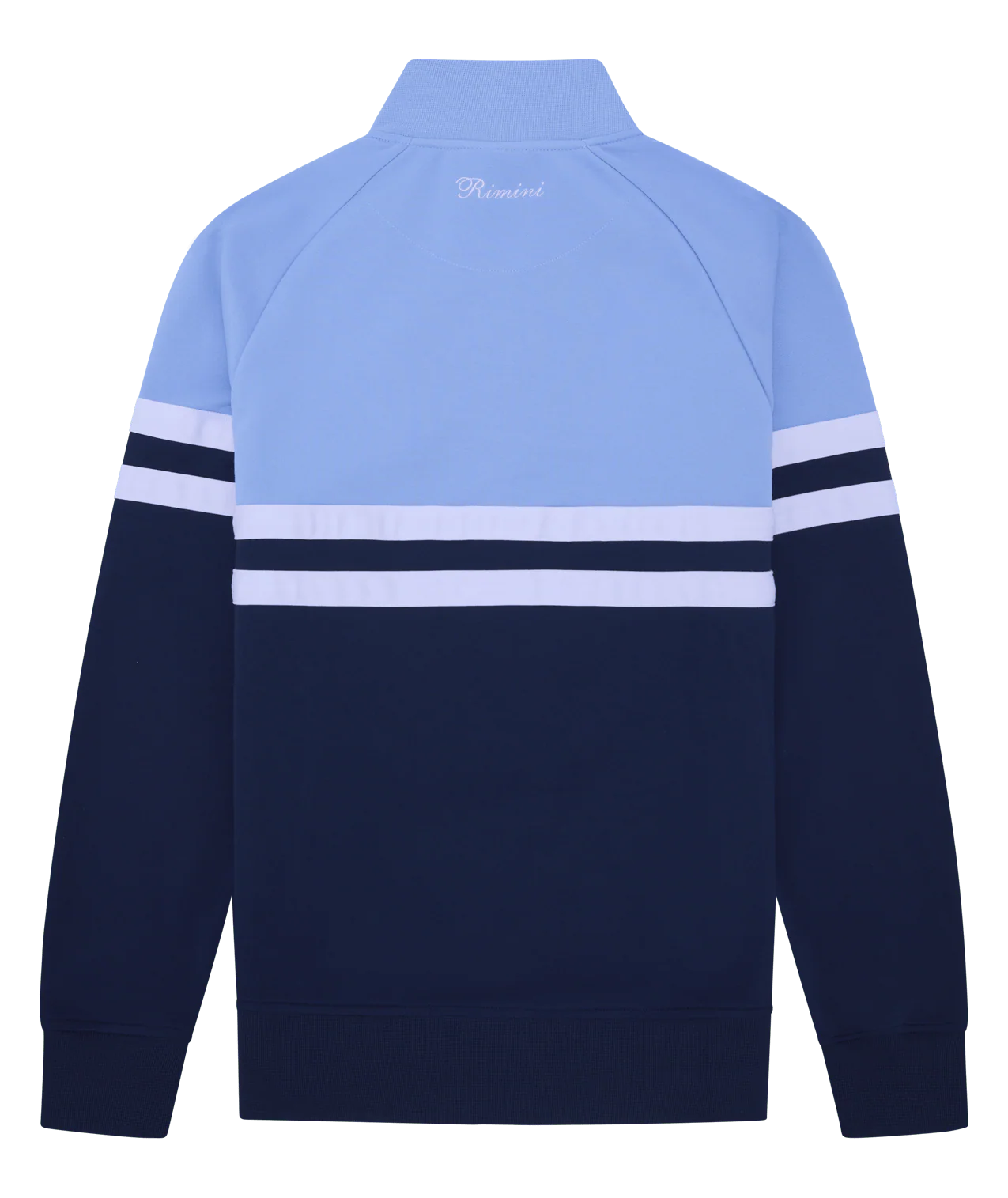 Rimini Track Top in Light Blue/Navy - Image 2