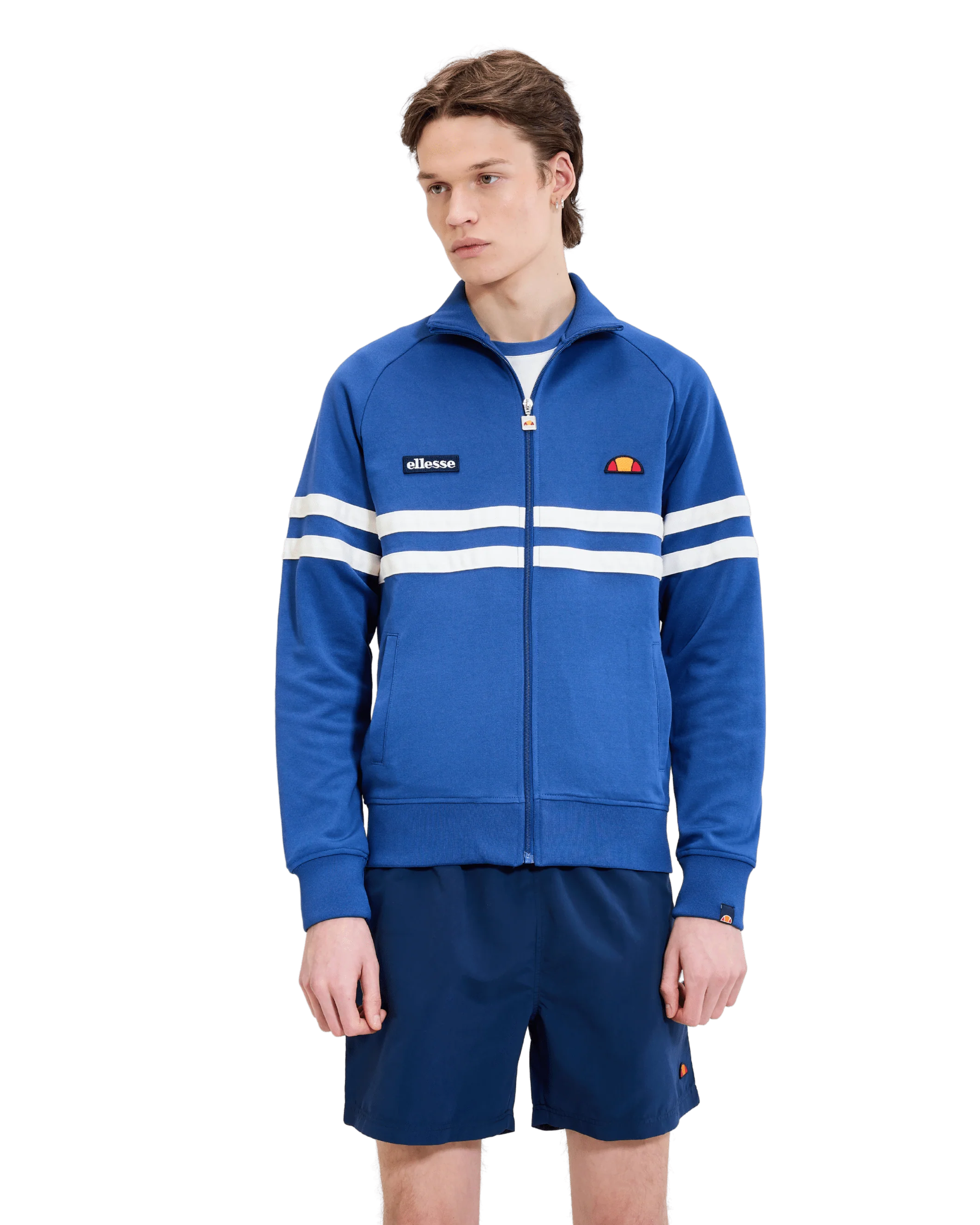Rimini Track Top in Navy/Off White - Image 3