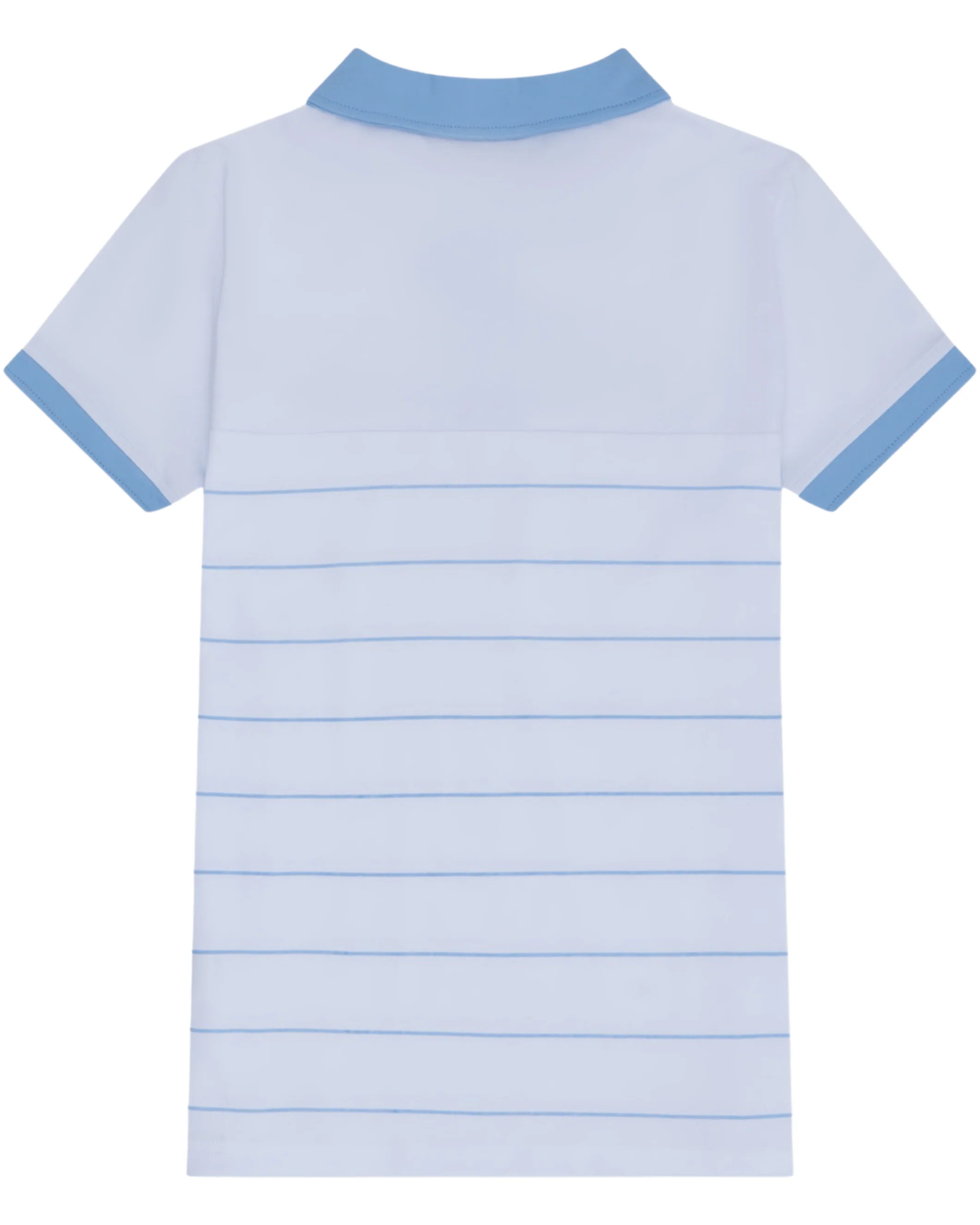 Tor Polo In White/Light Blue - Image 2