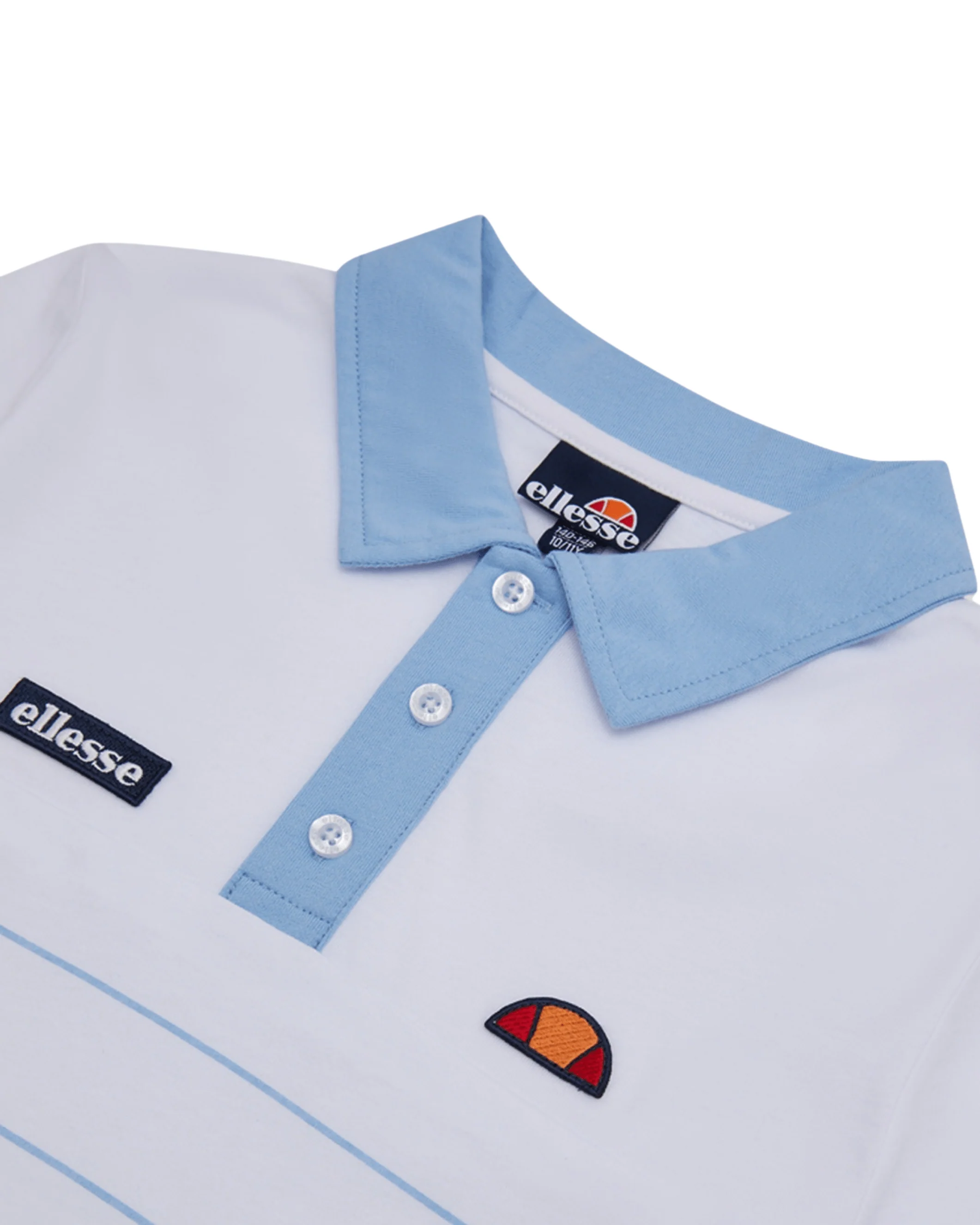 Tor Polo In White/Light Blue - Image 3