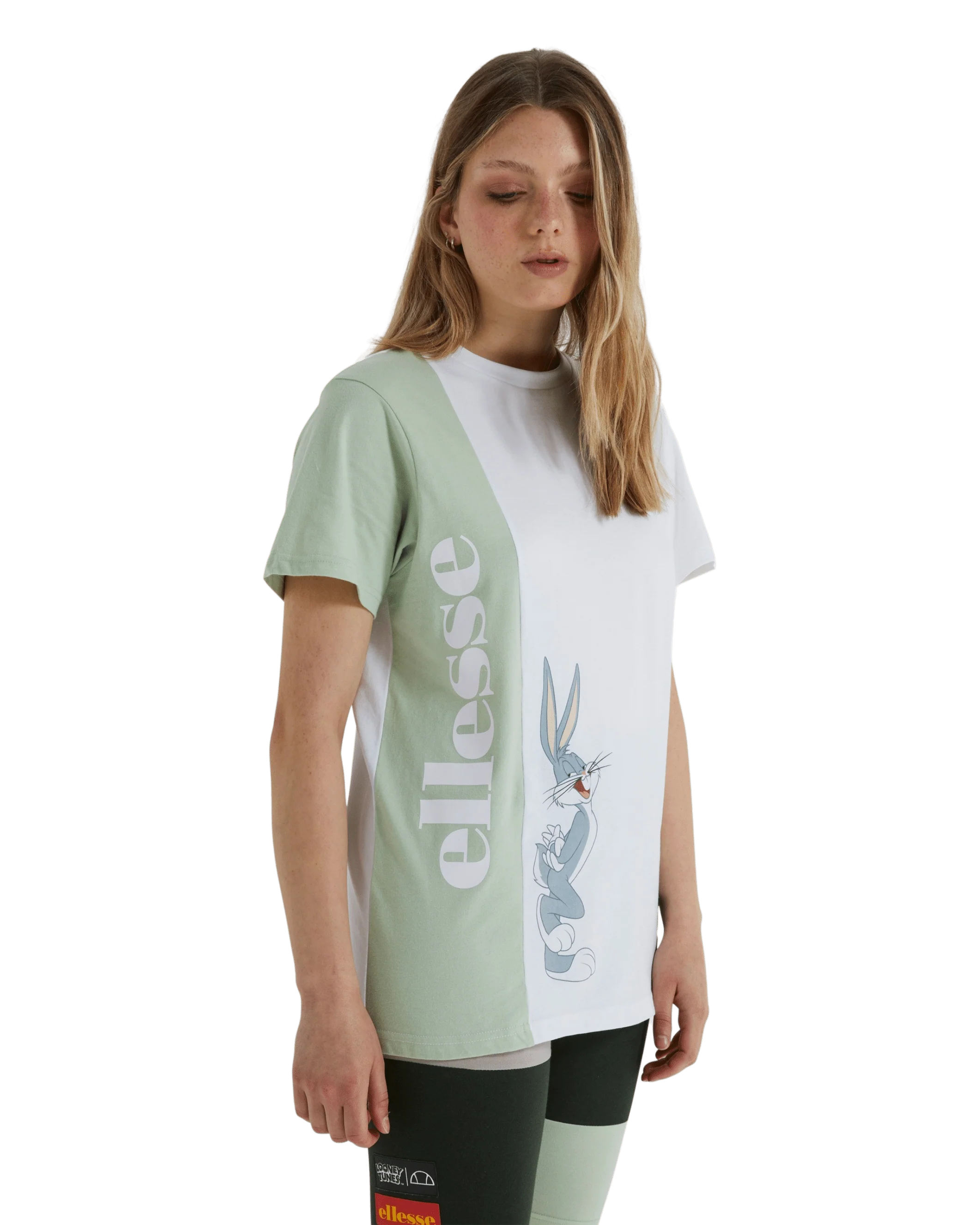 Tweetood Looney Tunes White Oversized T-Shirt