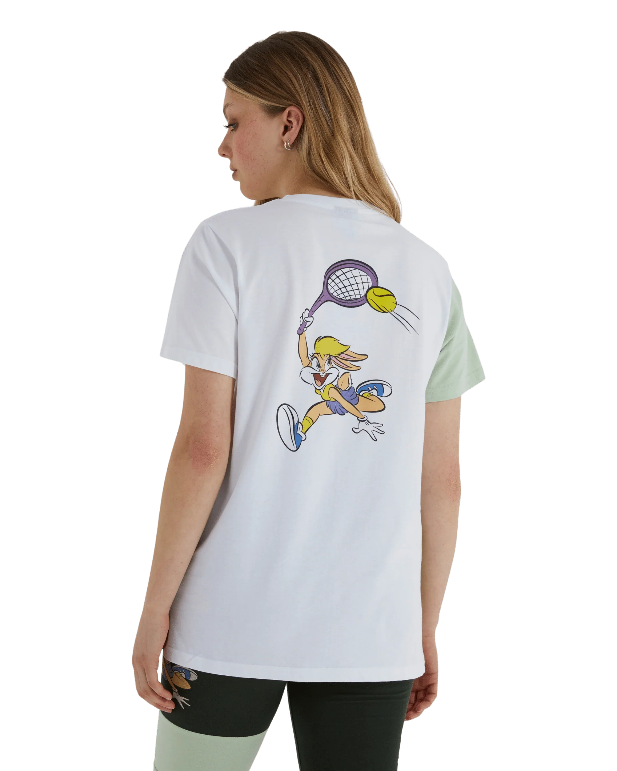 Tweetood Looney Tunes White Oversized T-Shirt - Image 3