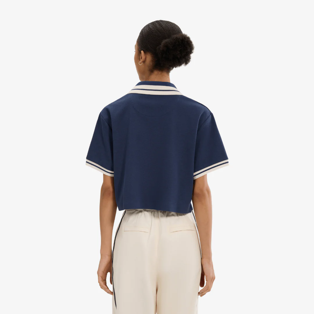 Fernie Polo Shirt in Navy - Image 3