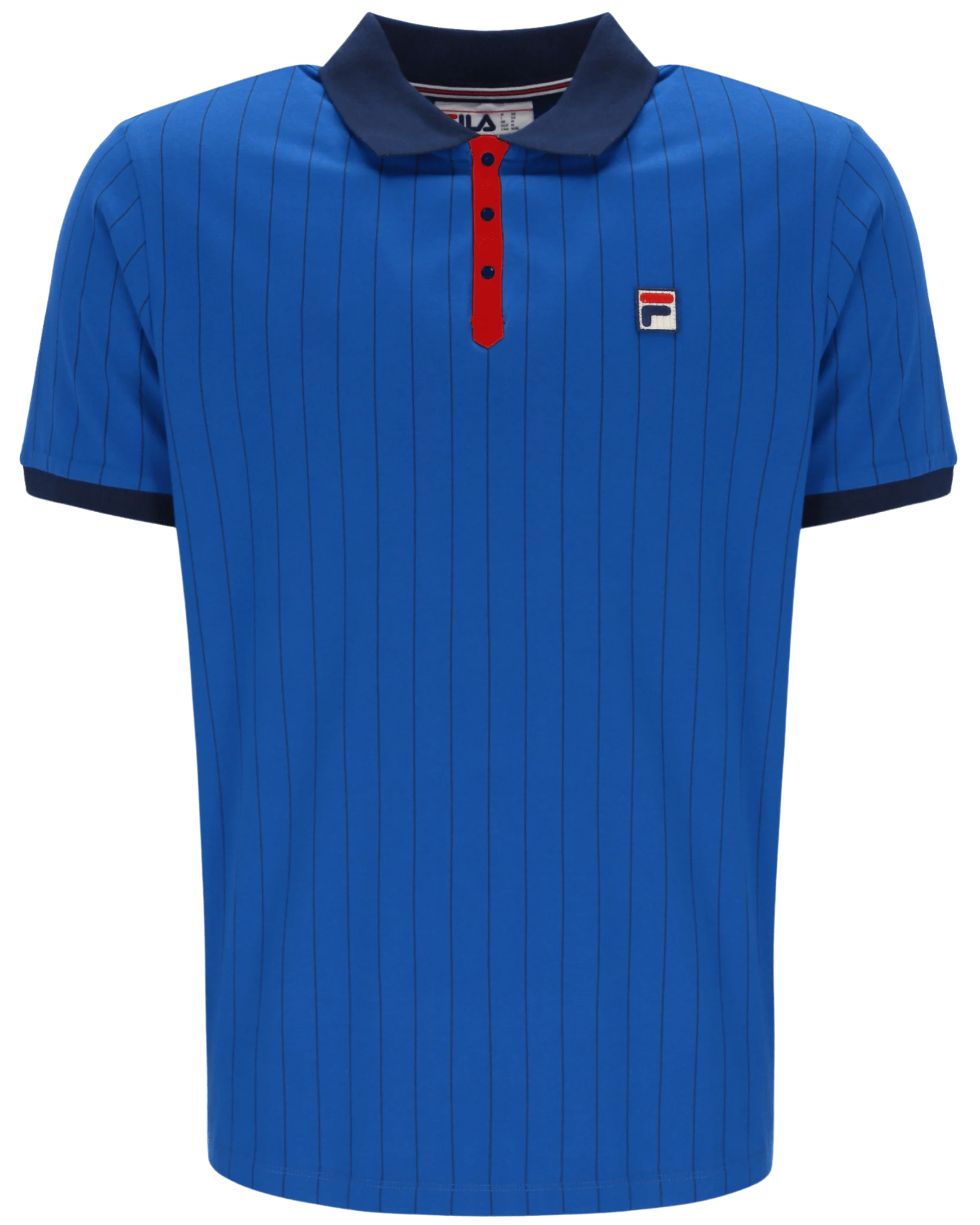 Bb1 Classic Vintage Striped Polo In Turkish Sea/Navy/Red - Image 6