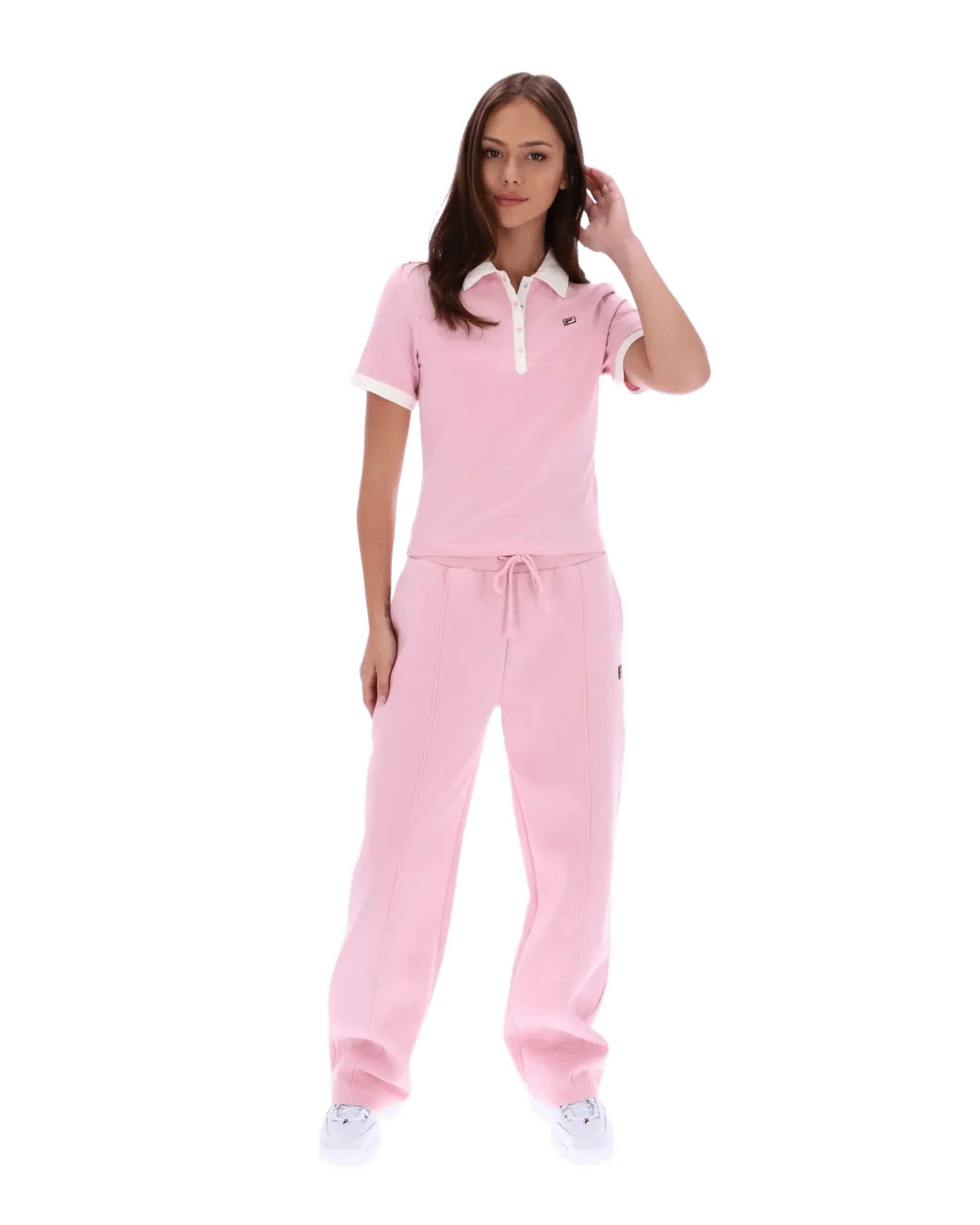 Harlo Fitted Iconic Polo in Pink Nectar/Gardenia - Image 3