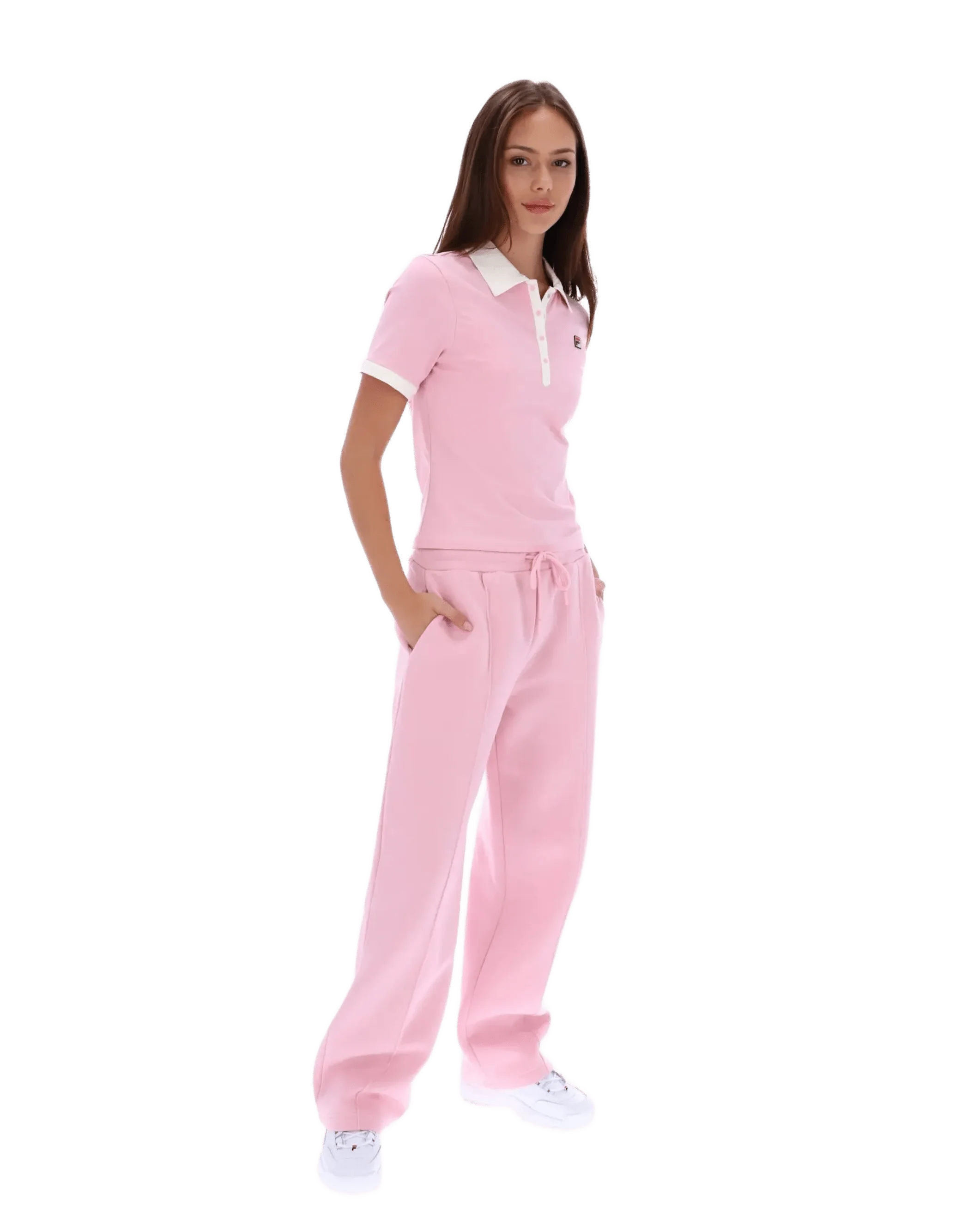 Harlo Fitted Iconic Polo in Pink Nectar/Gardenia - Image 5