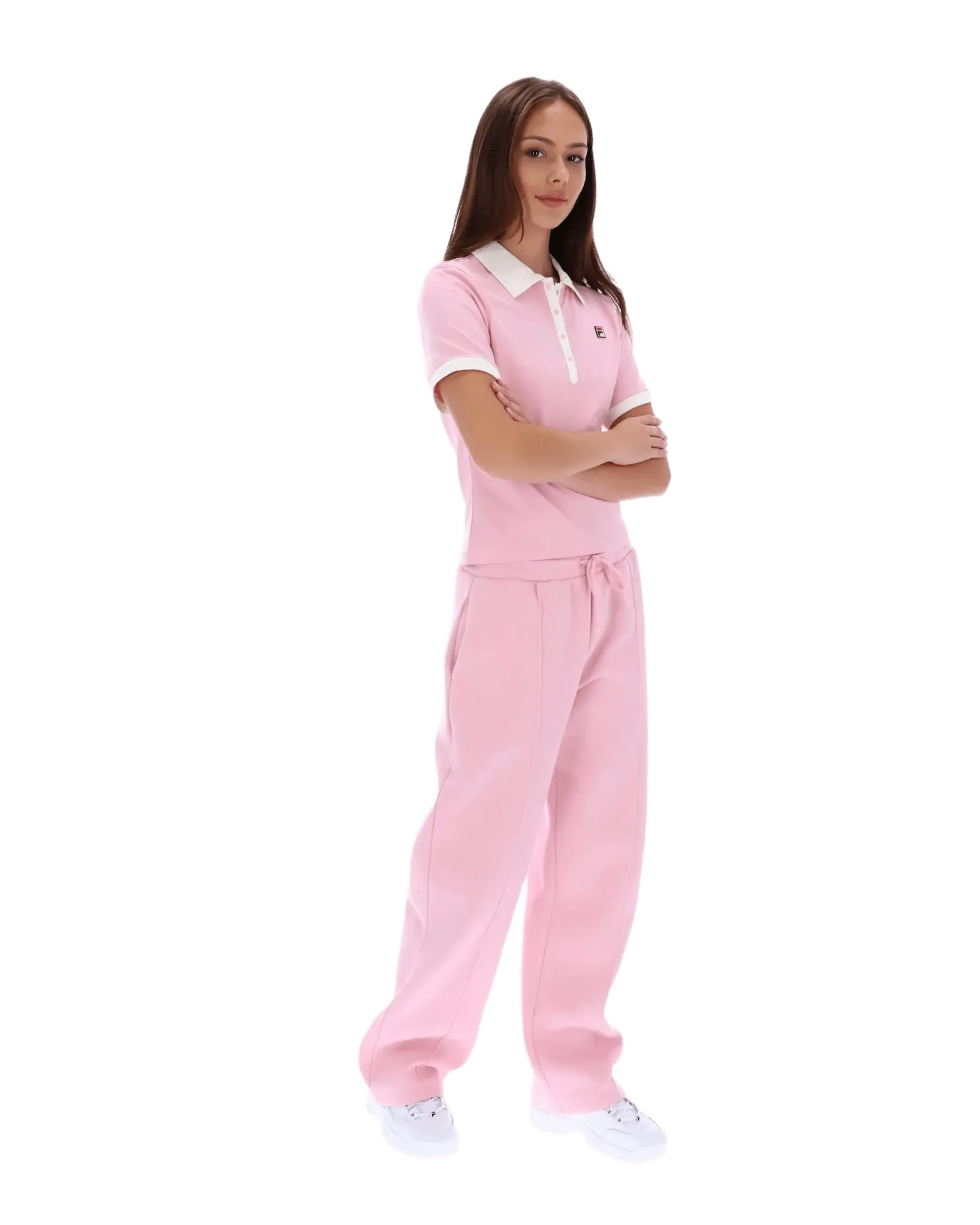 Harlo Fitted Iconic Polo in Pink Nectar/Gardenia - Image 6