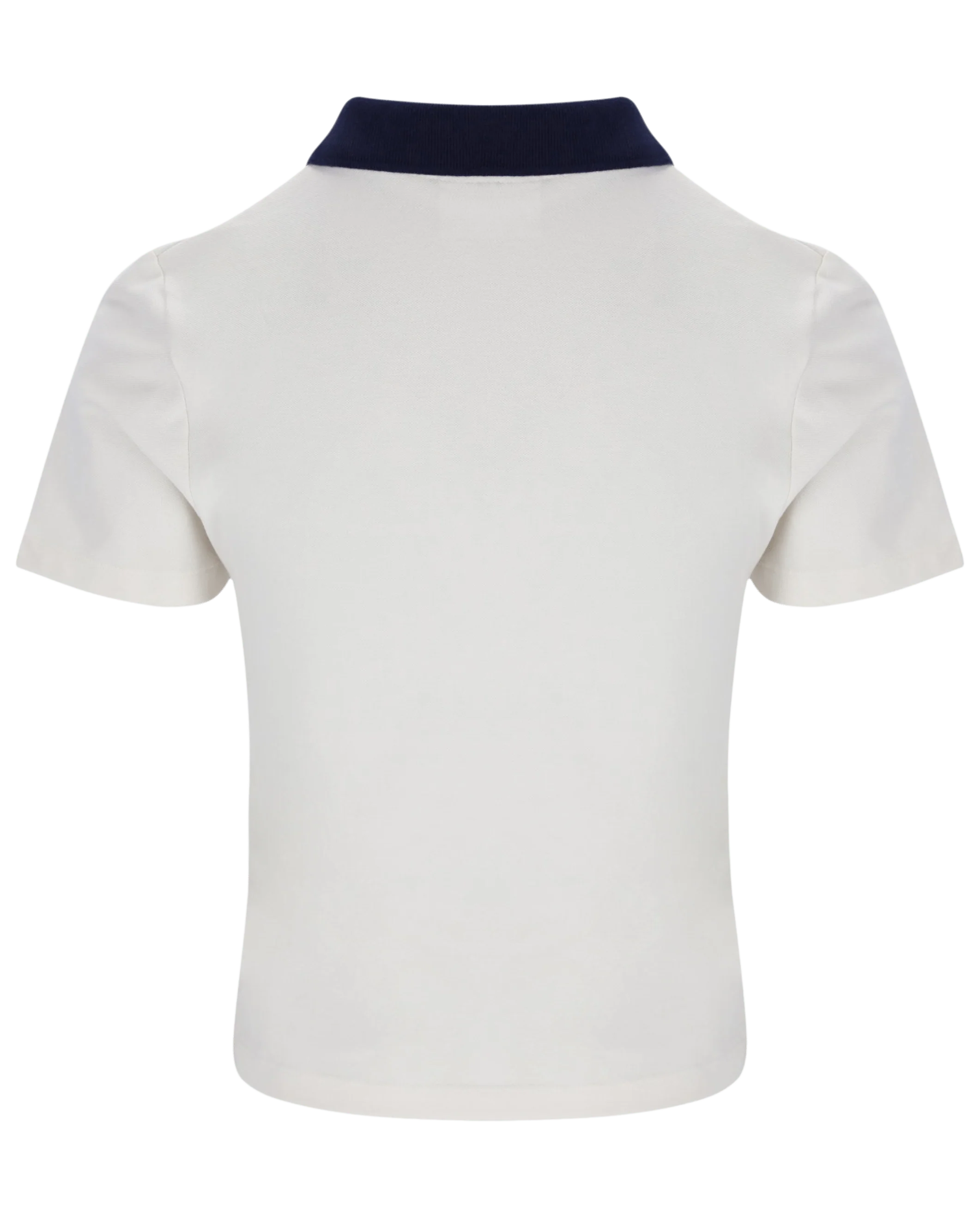 Juno Fitted Iconic Polo In Gardenia/Navy/Shadow Lime - Image 5