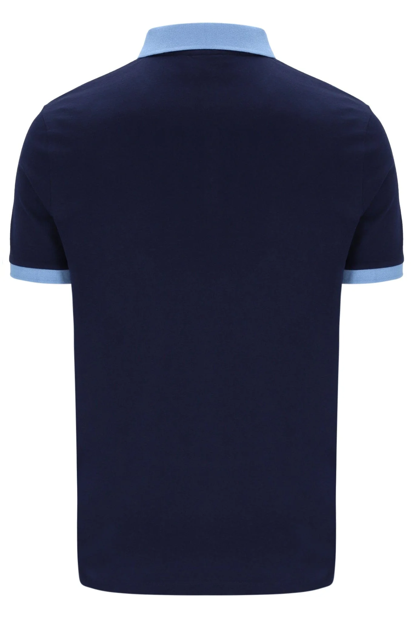 Panatta Short Sleeve Polo In Fila Navy/Vista Blue/White - Image 5