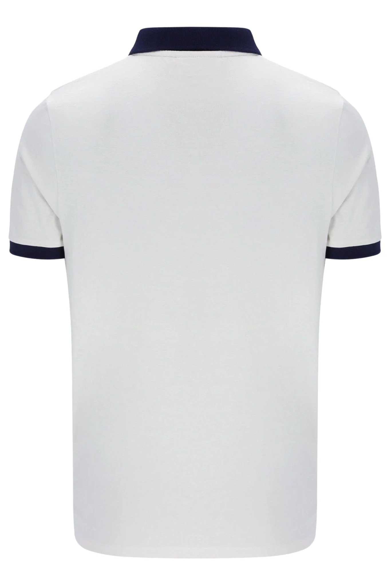Panatta Short Sleeve Polo In Gardenia/Fila Navy/Fila Red - Image 4
