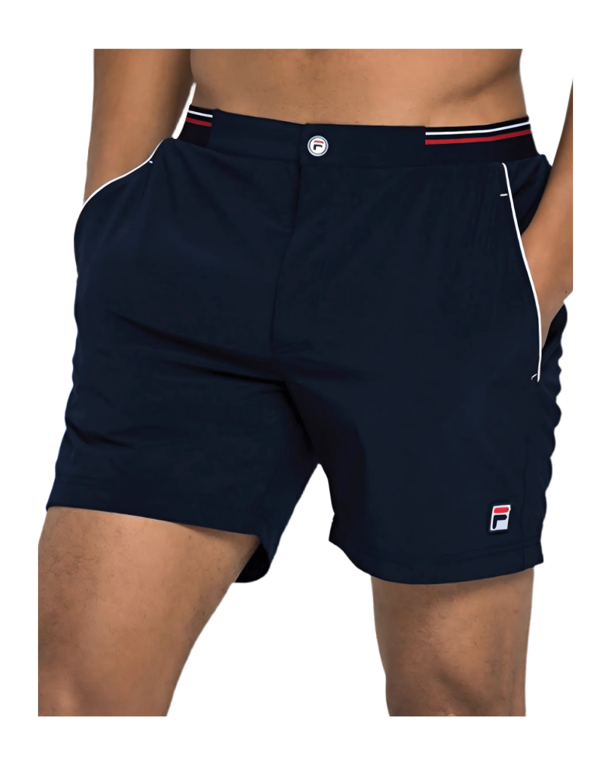 Stephan Classic Tennis Short in Navy - Image 3