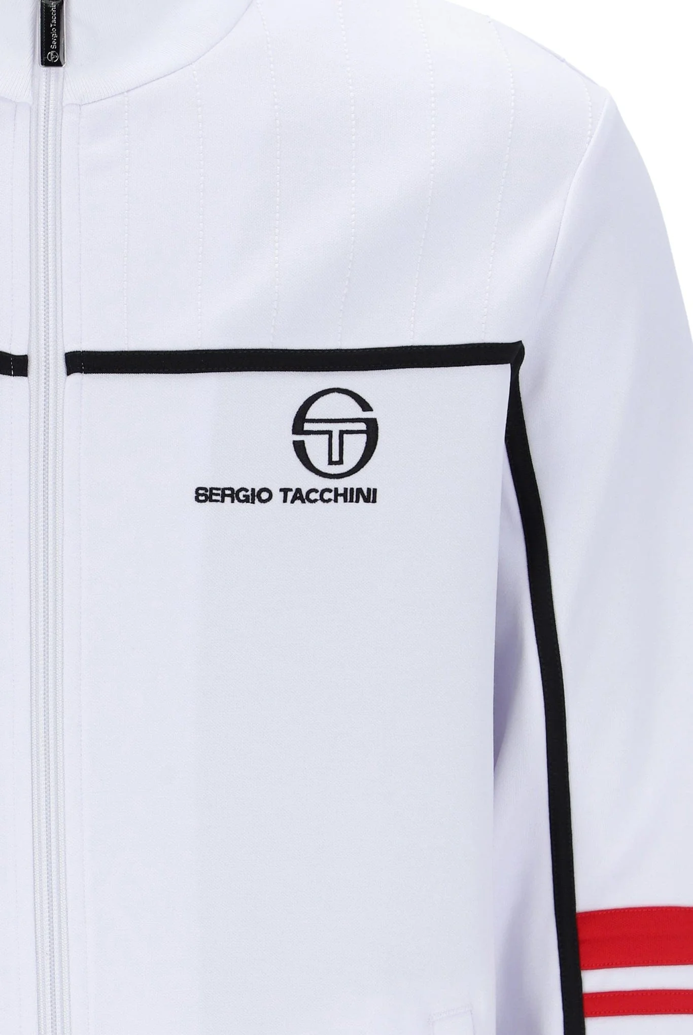 Frankie Track Top in White/Black/Adrenaline Rush - Image 3