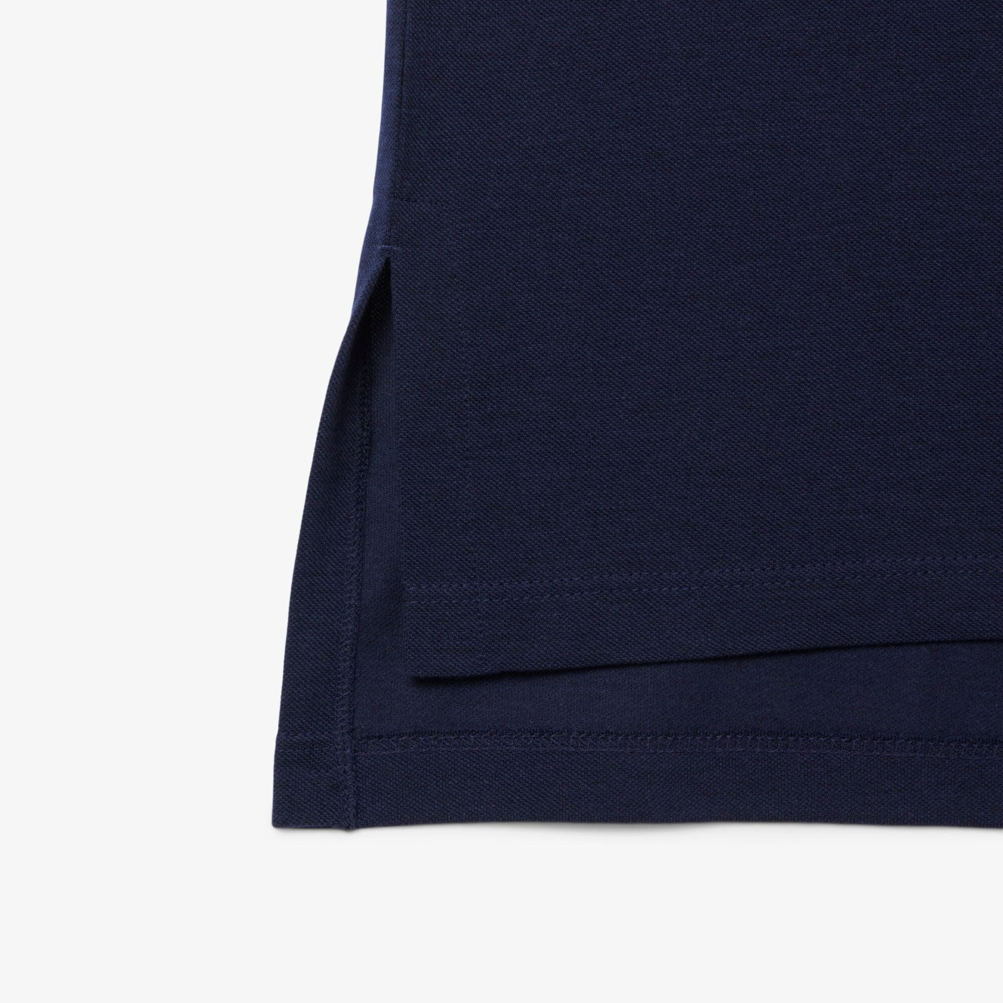 Lacoste Essential Relaxed Fit Polo in Blue Marine - Image 6