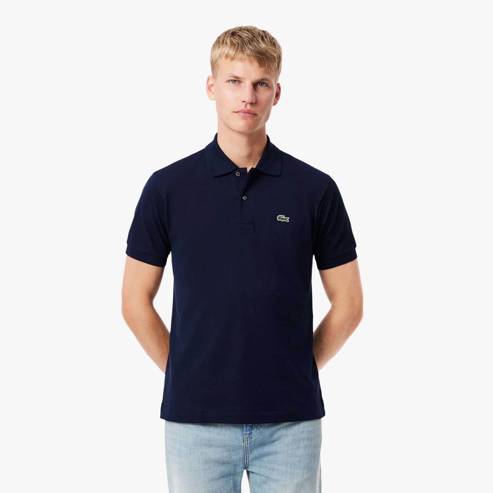 Lacoste L.12.12 Polo in Blue Marine - Image 3