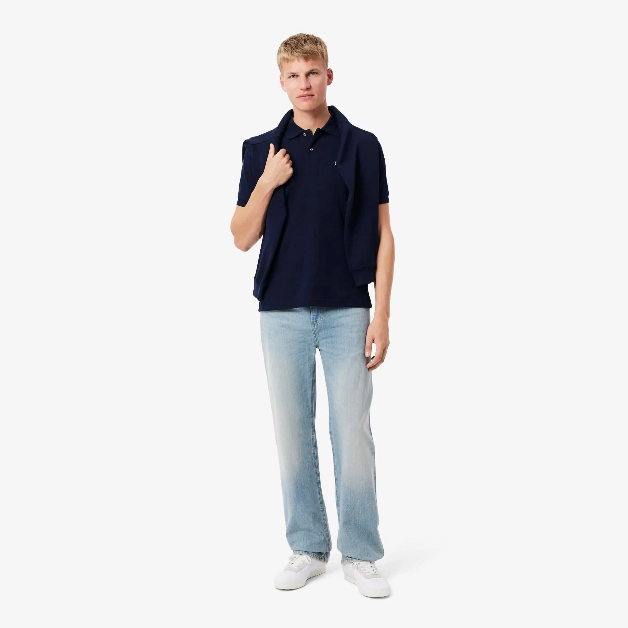 Lacoste L.12.12 Polo in Blue Marine - Image 4