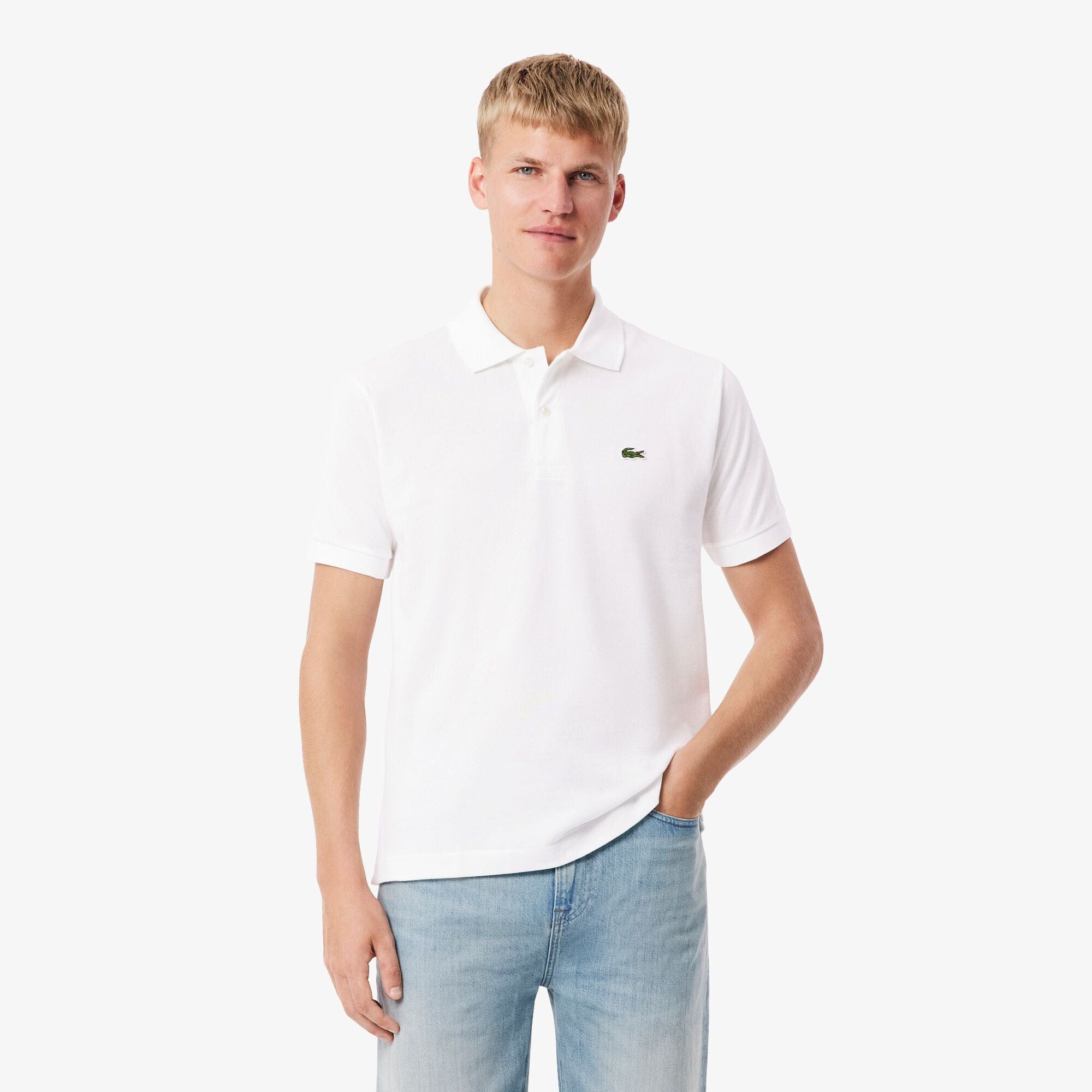 Lacoste L.12.12 Polo in White-Blanc - Image 3