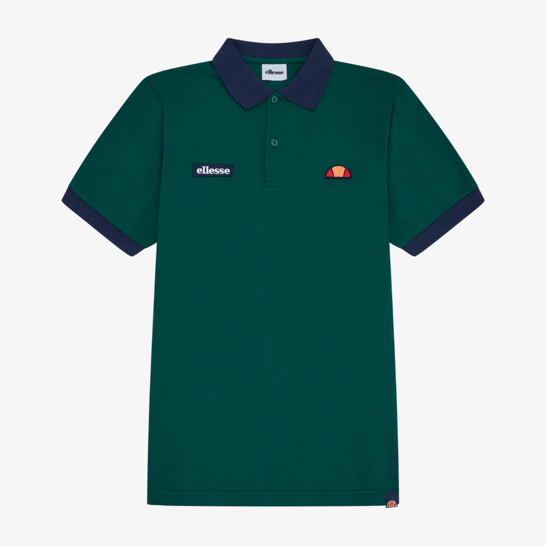 Lessepsia Polo in Dark Green/Navy - Image 2