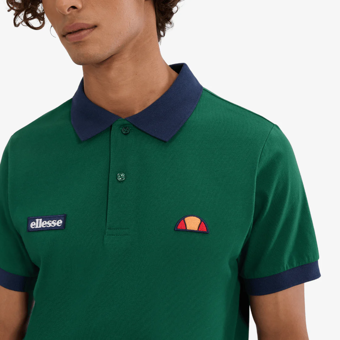 Lessepsia Polo in Dark Green/Navy - Image 3
