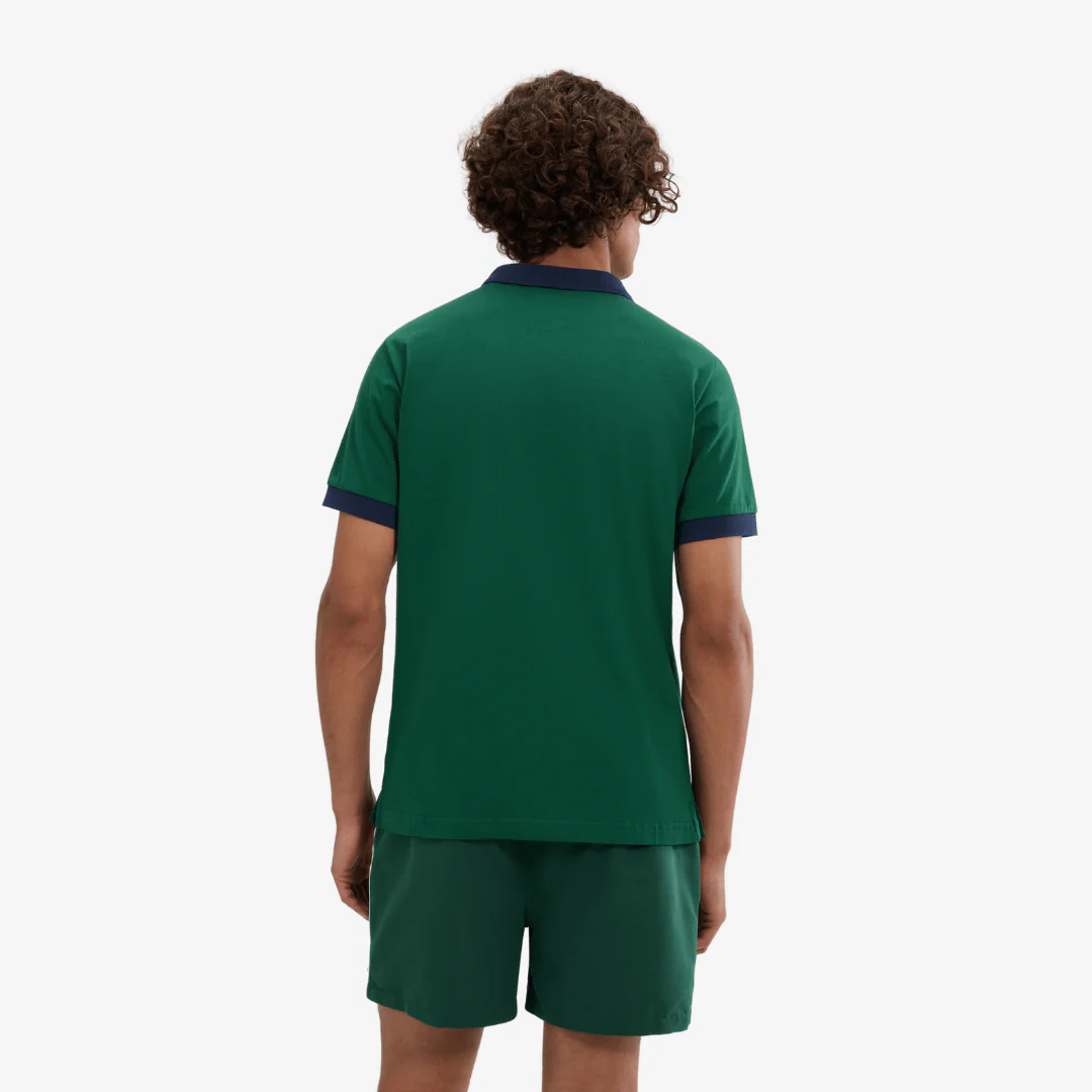 Lessepsia Polo in Dark Green/Navy - Image 4
