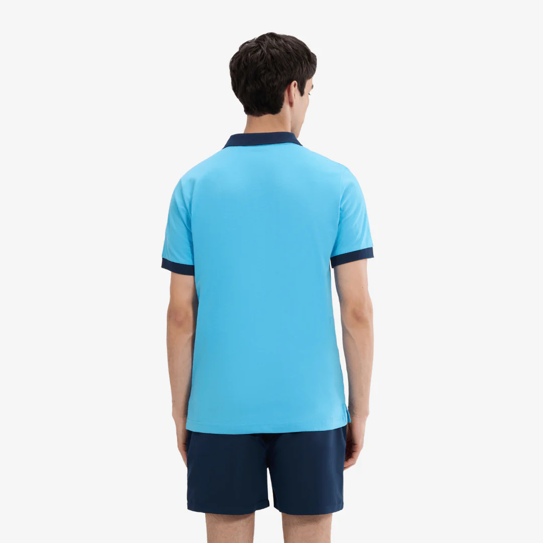 Lessepsia Polo in Light Blue/Navy - Image 3