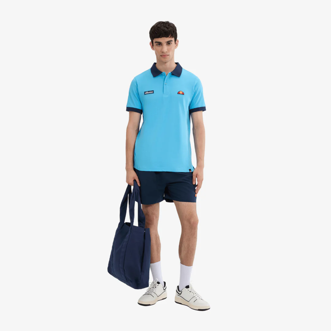 Lessepsia Polo in Light Blue/Navy - Image 4
