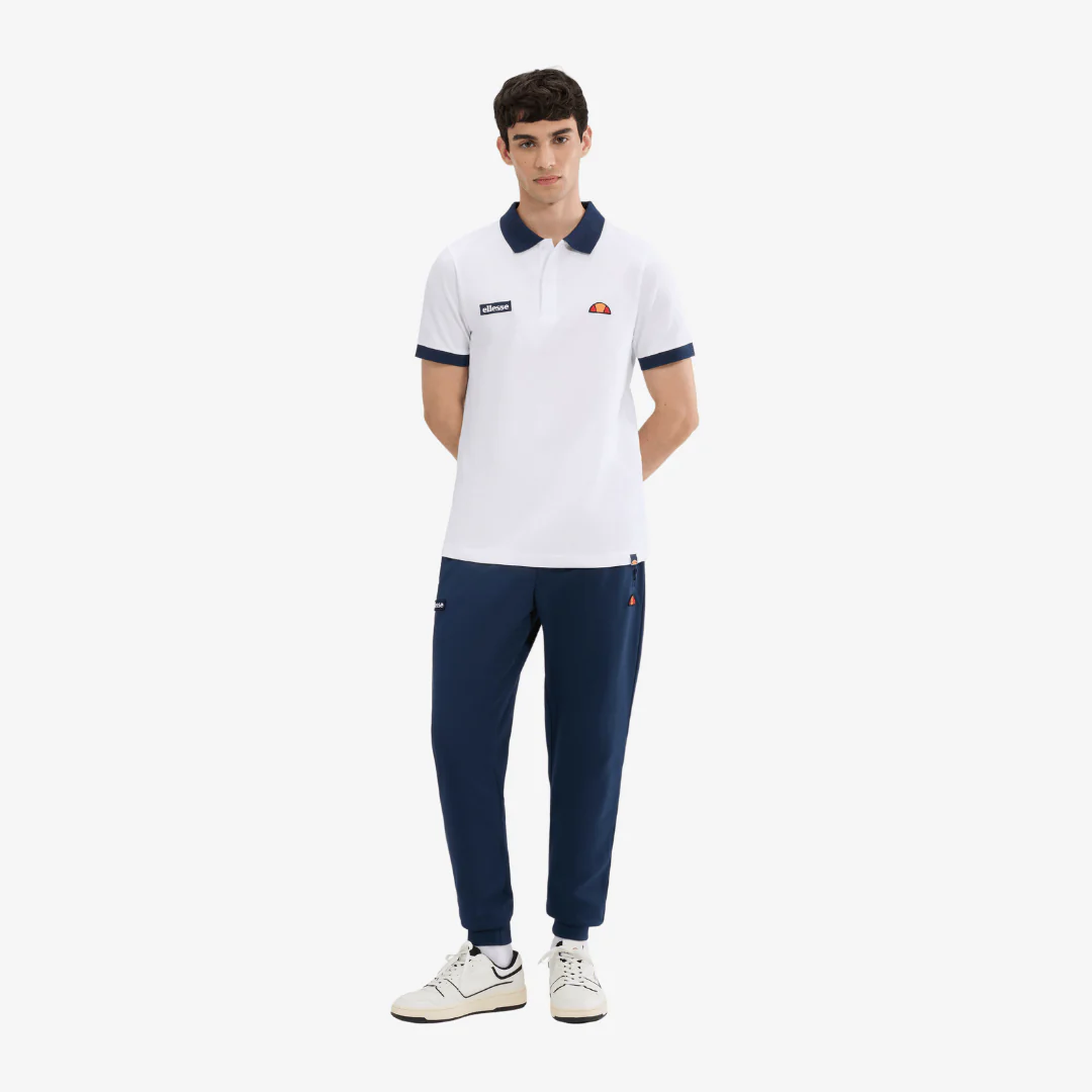 Lessepsia Polo in White/Navy - Image 5