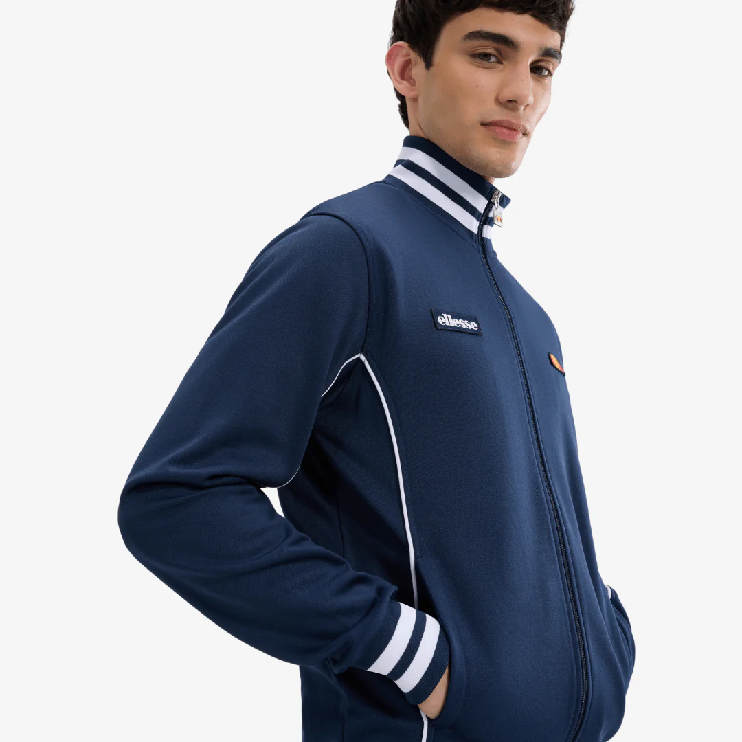 Milan Track Jacket in Navy - Image 3