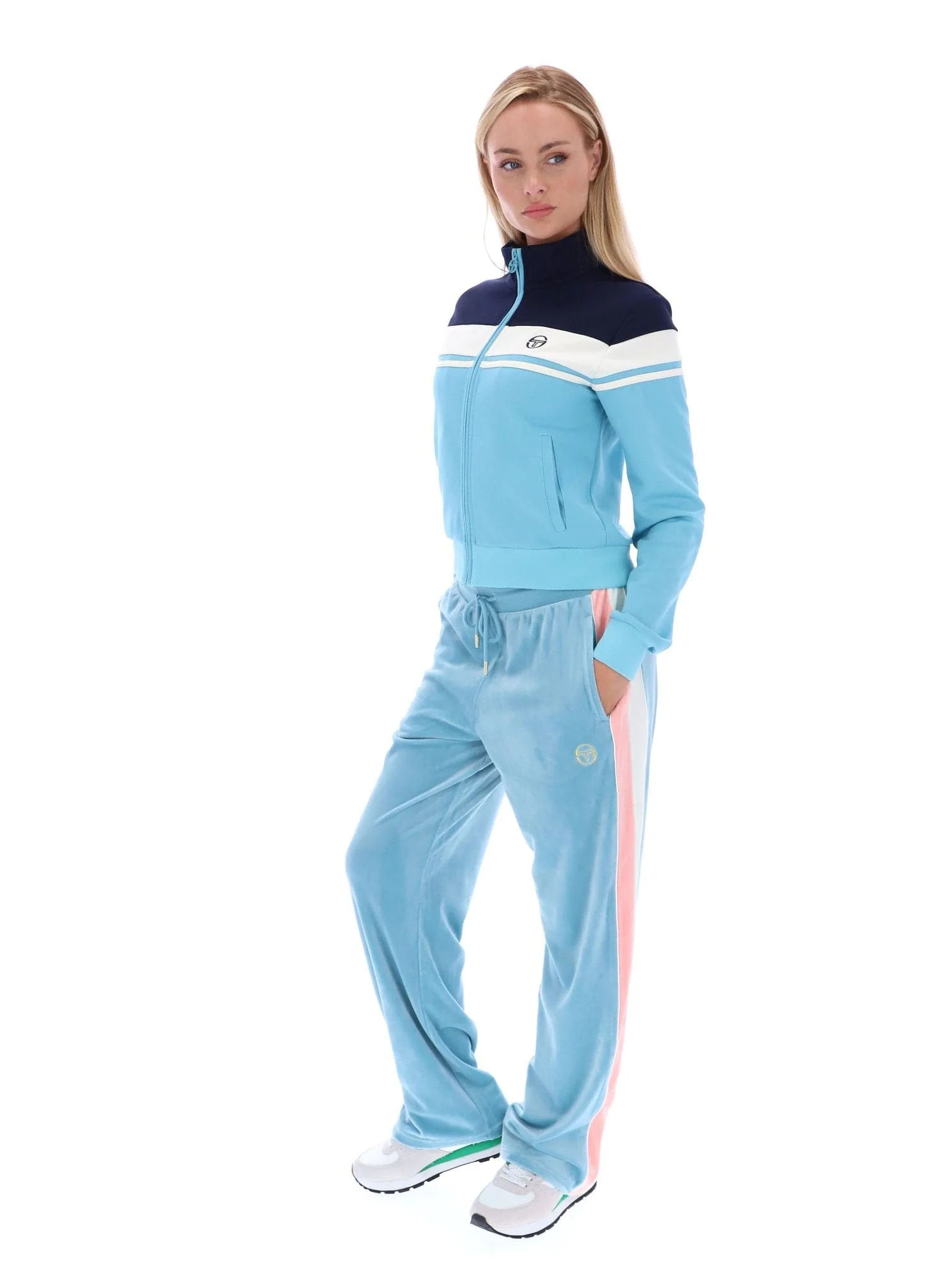 Miss Damarin Track Top in Martime Blue/Gardenia/Milky Blue - Image 3