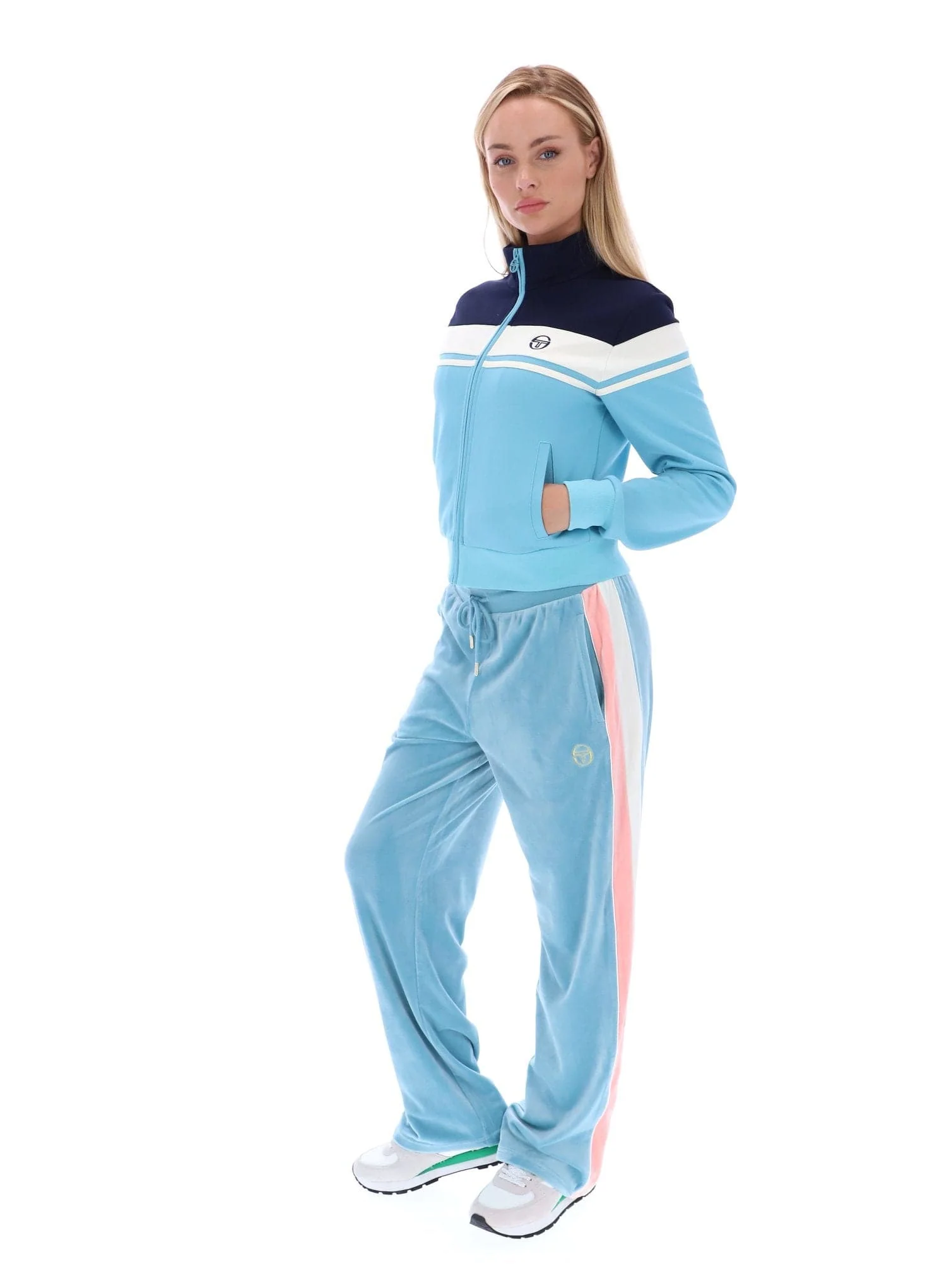 Miss Damarin Track Top in Martime Blue/Gardenia/Milky Blue - Image 4