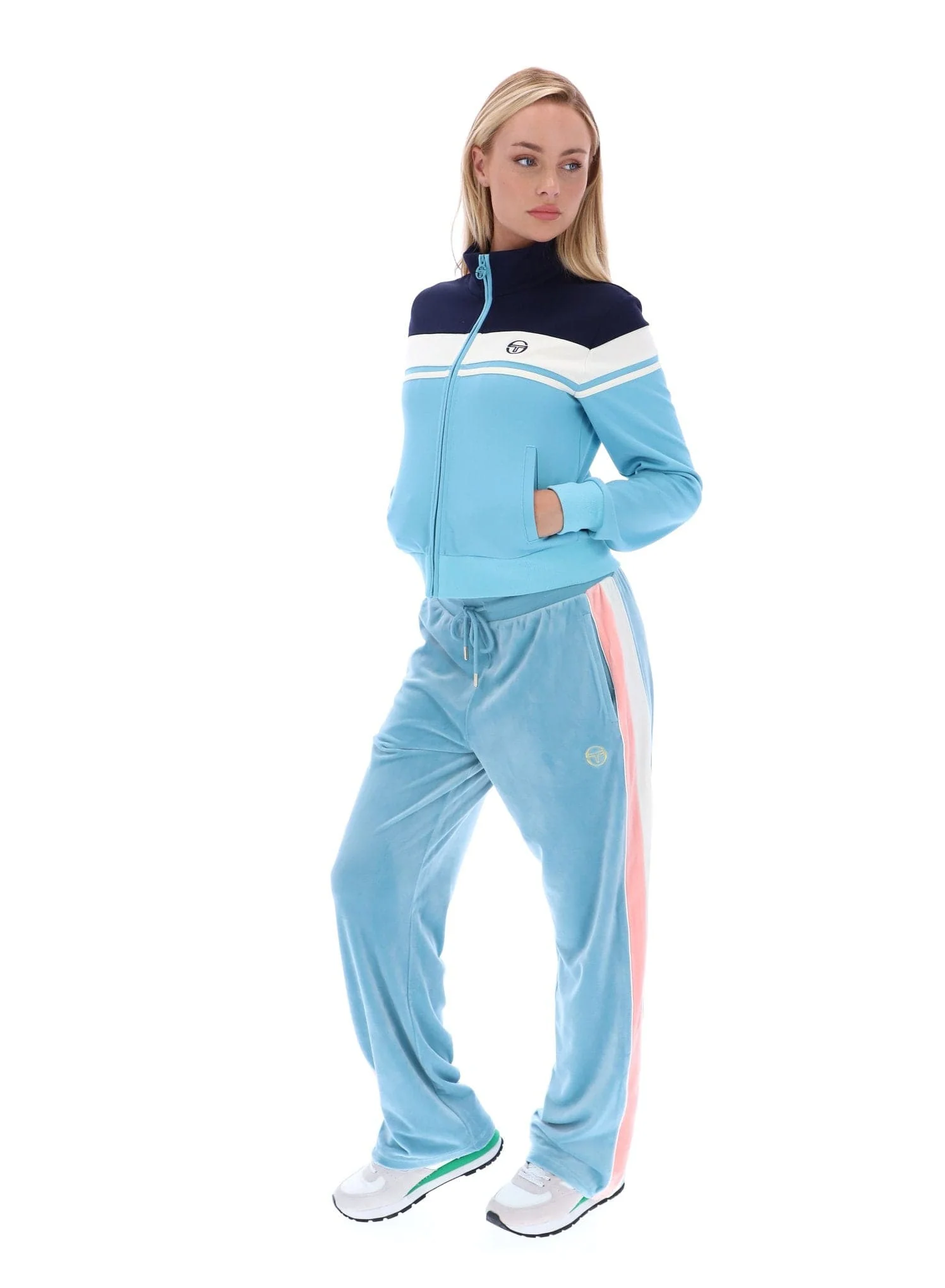 Miss Damarin Track Top in Martime Blue/Gardenia/Milky Blue - Image 5