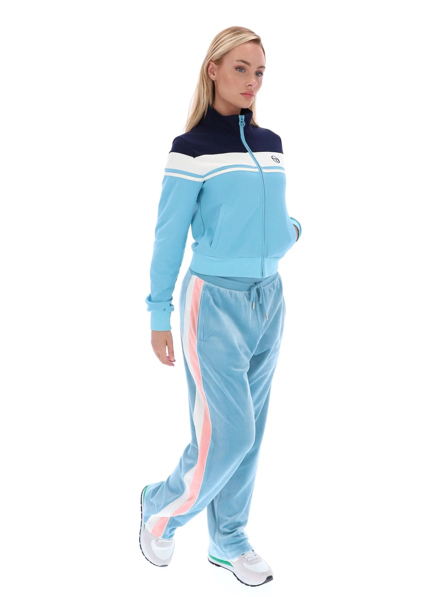 Miss Damarin Track Top in Martime Blue/Gardenia/Milky Blue - Image 6