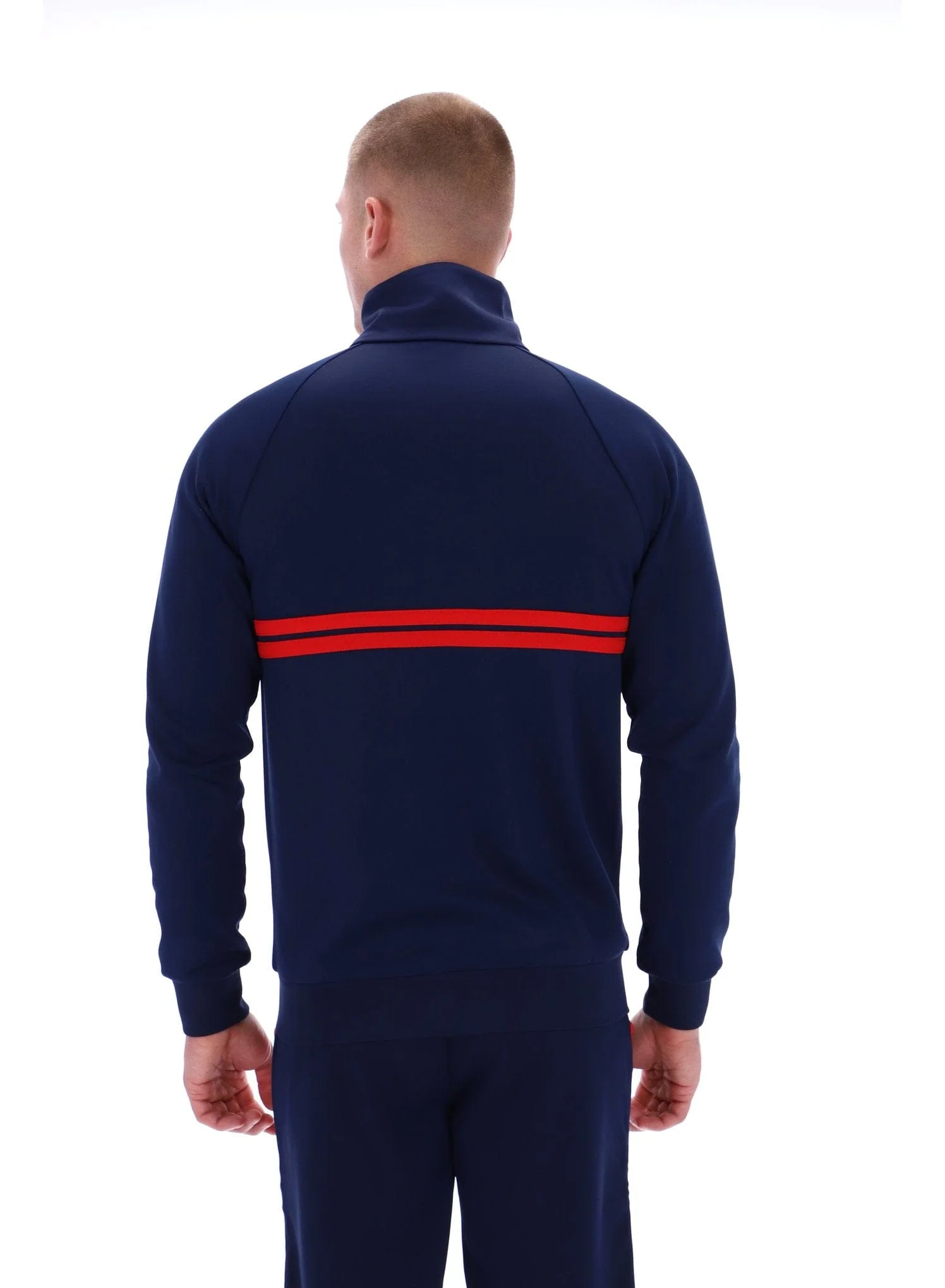 New Dallas Track Top in Martime Blue/White/Adrenaline Rush - Image 4