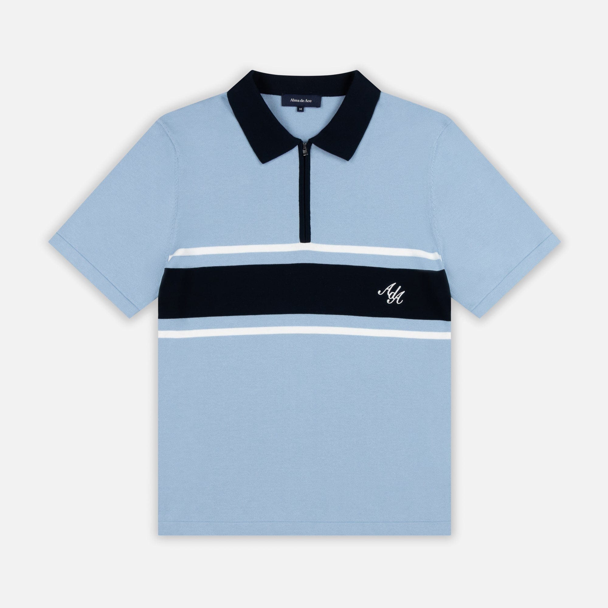 Notu Knitted Polo | Blue