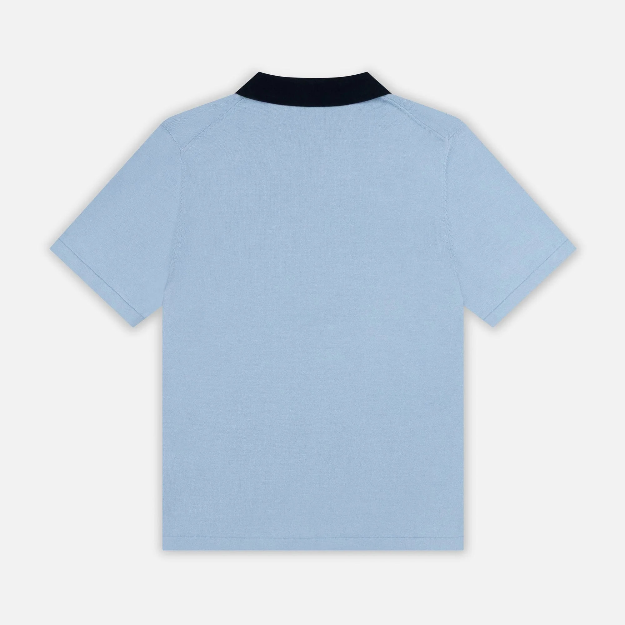 Notu Knitted Polo | Blue - Image 2