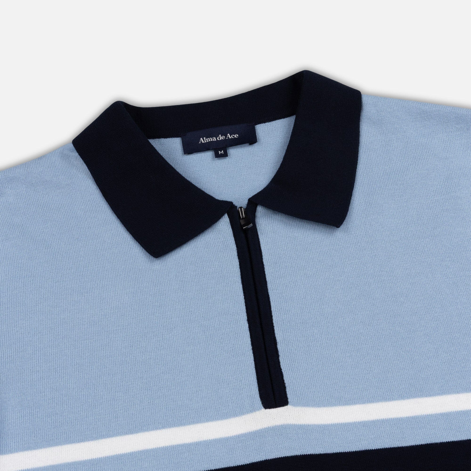 Notu Knitted Polo | Blue - Image 4