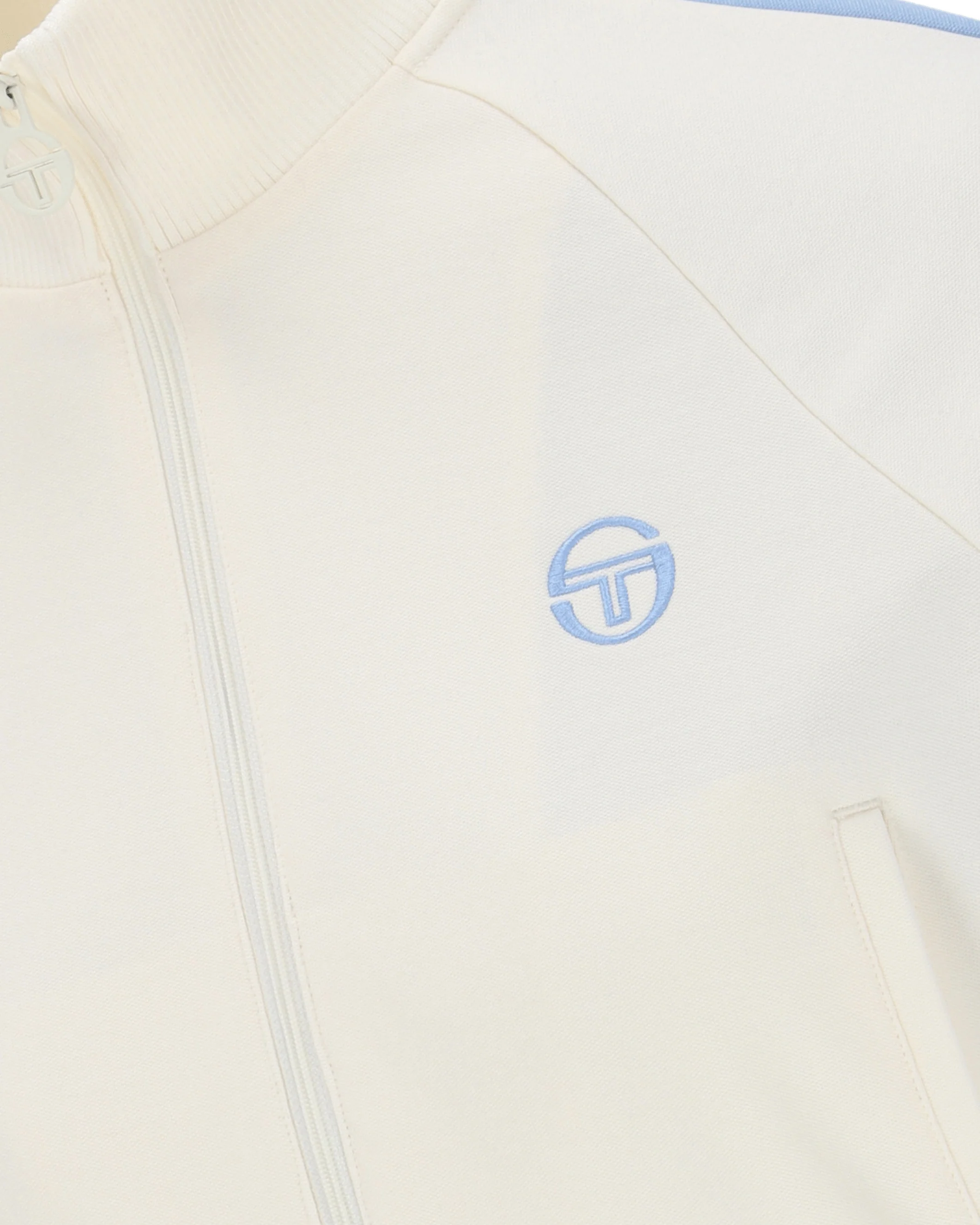 Betta TJ Track Jacket in Gardenia/Celestial Blue - Image 3