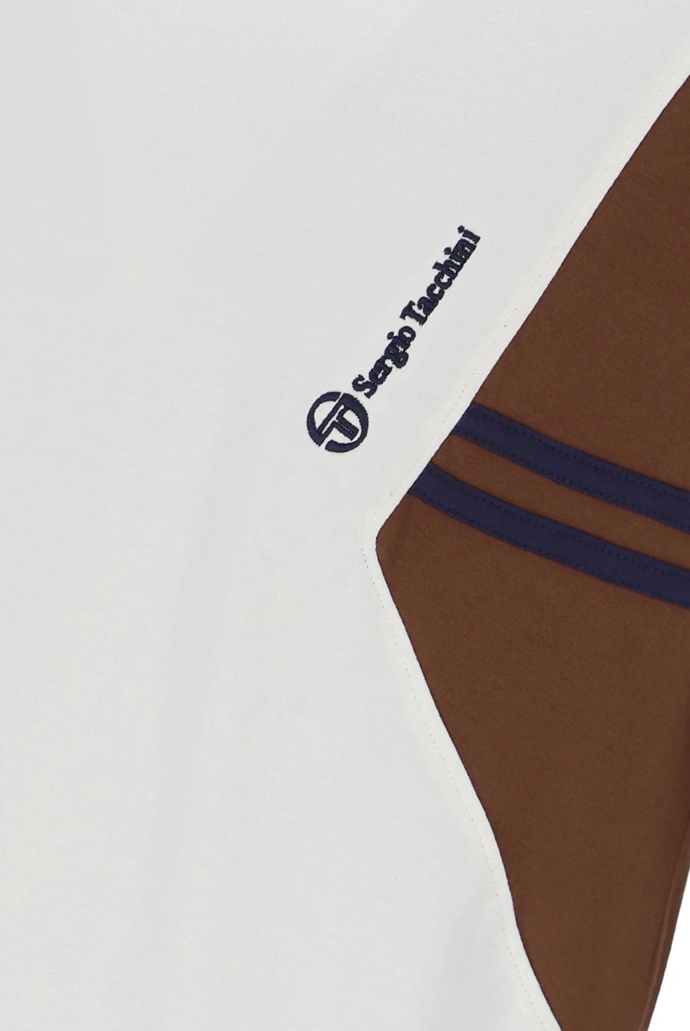 Blow T T Shirt in Gardenia/Cappucchino /Maritime Blue - Image 9
