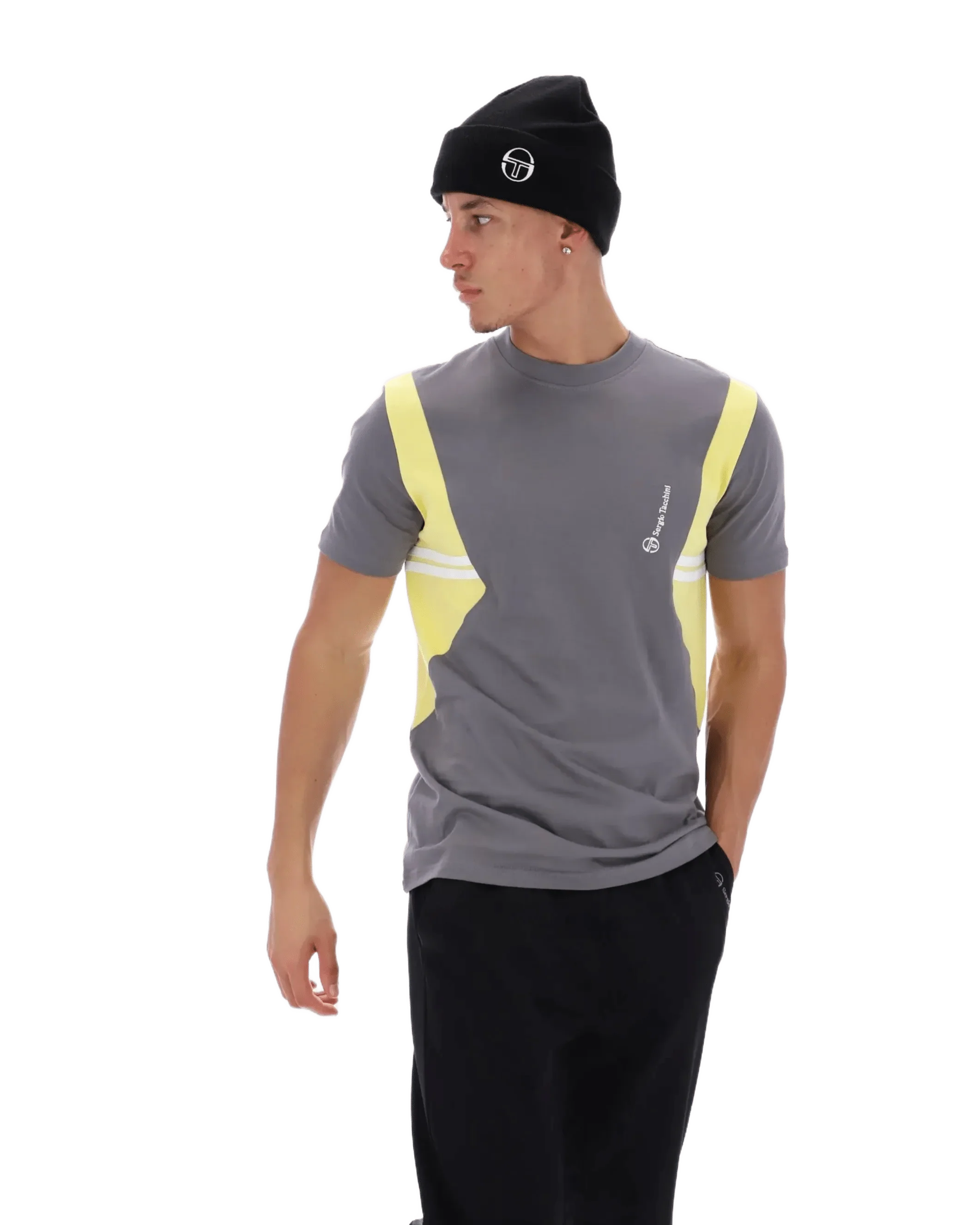 Blow T T Shirt in Quietshade/Lemon Drop/White - Image 7