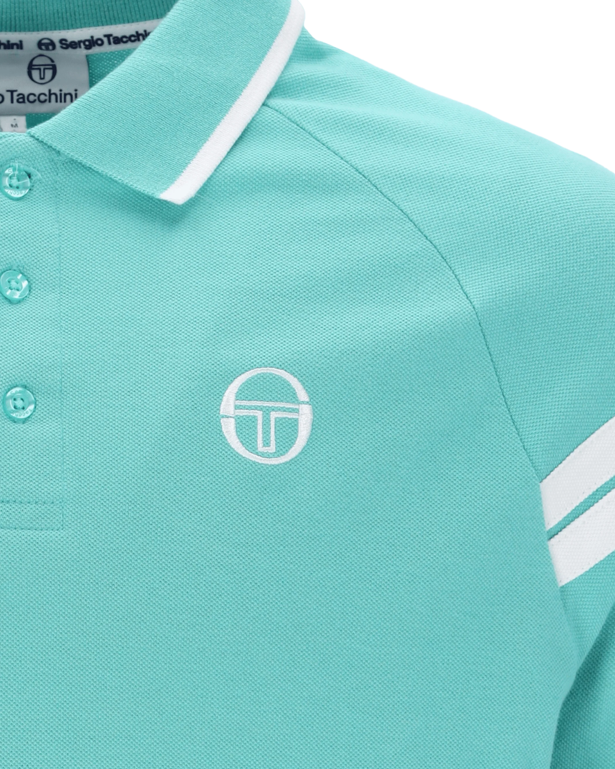 Cambio Polo Polo Shirt In Pool Blue/Maritime Blue/White - Image 4