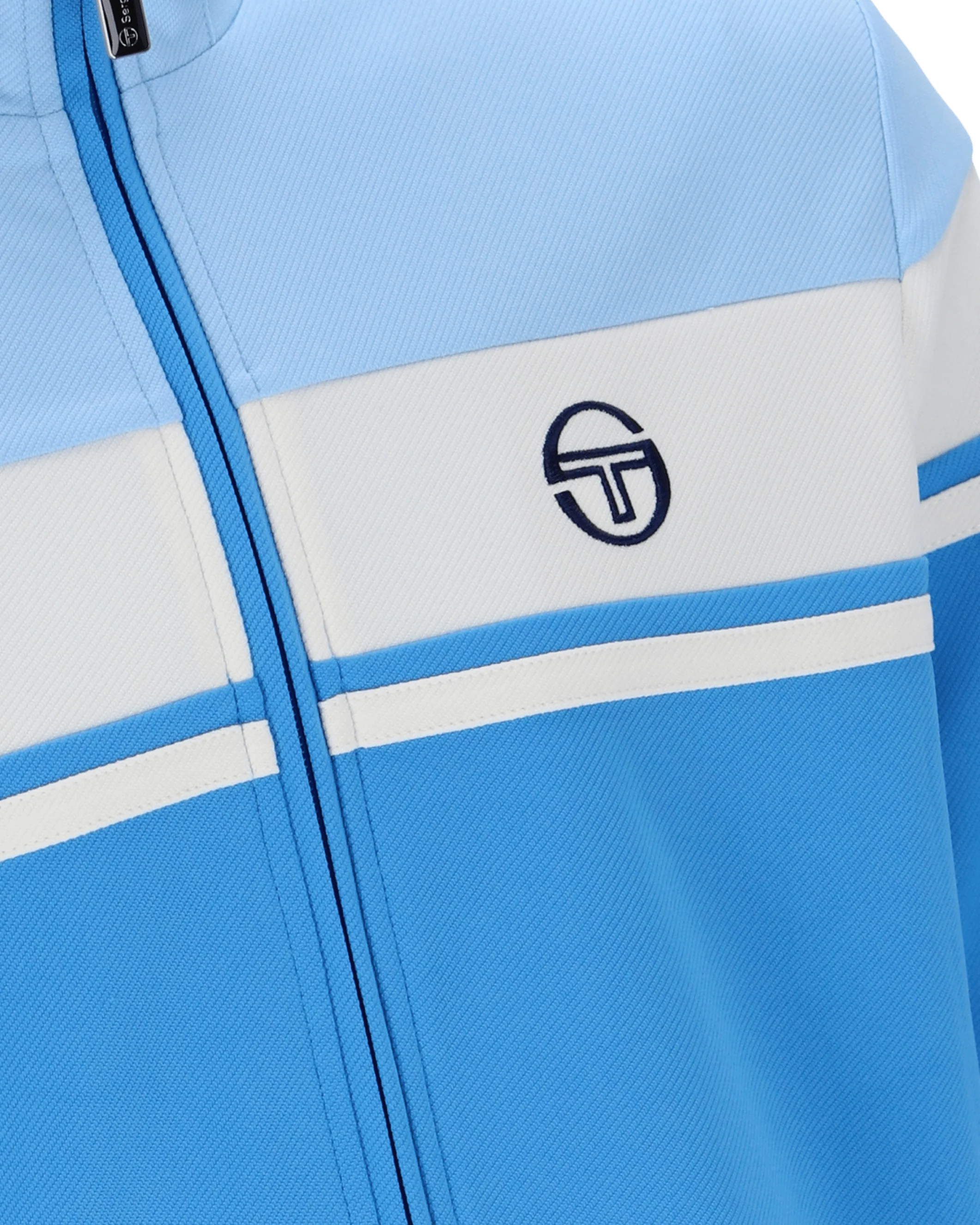 Damarindo Track Top In Azure Blue/Gardenia - Image 4