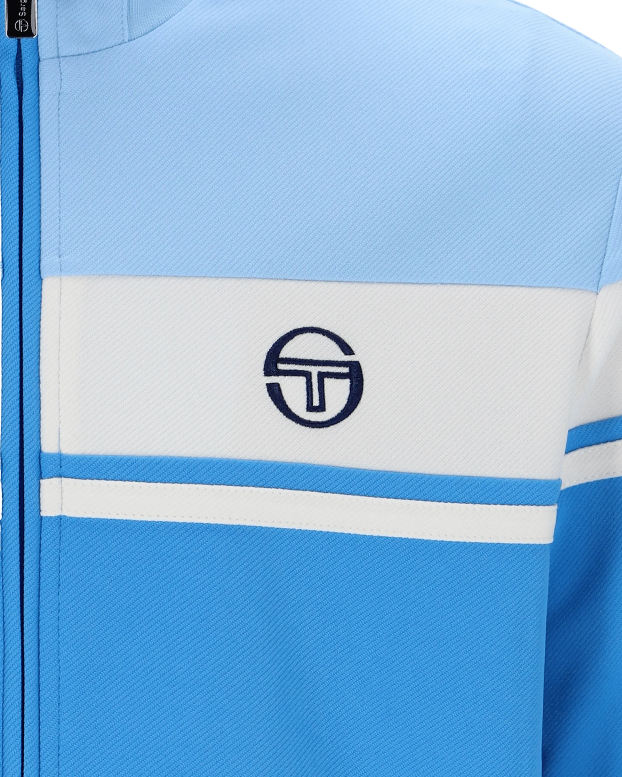 Damarindo Track Top In Azure Blue/Gardenia - Image 5