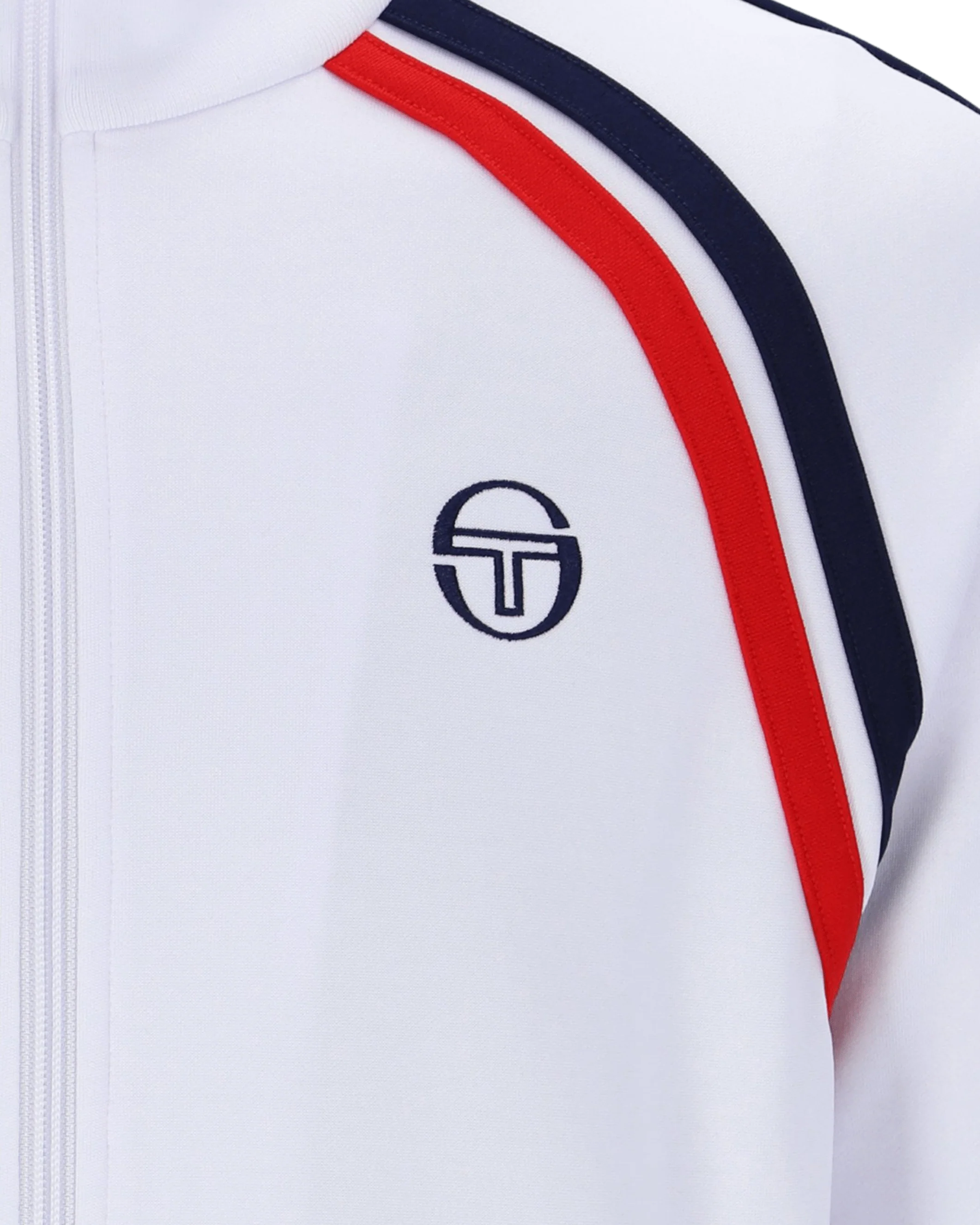 Ghibli Tracktop Tracktop In White/Maritime Blue/Adrenaline Rush - Image 4